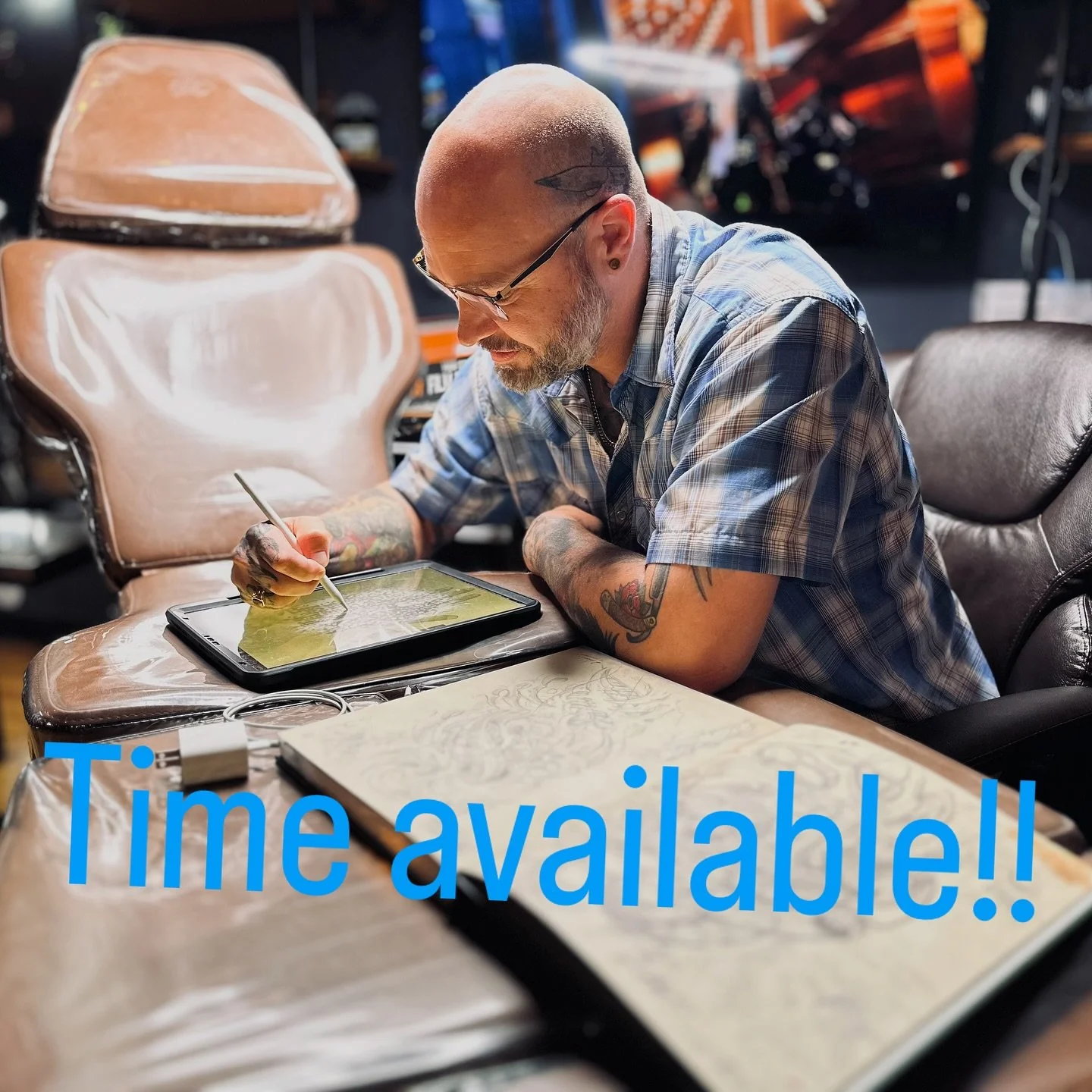 I&rsquo;ve got time available thru Wednesday and Thursday! All pieces, big or small, I do them all! Come get tattooed