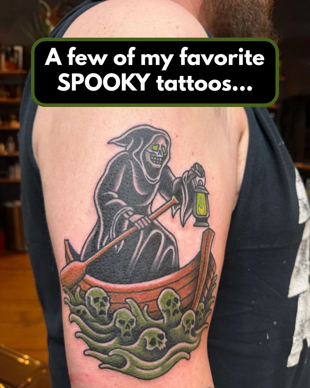 I&rsquo;ve done many Halloween-inspired tattoos over the years &mdash; from eerie creatures and the reanimated dead to designs that carry a deeper, more symbolic meaning. Some pieces tell stories about transformation or resilience, while others are j