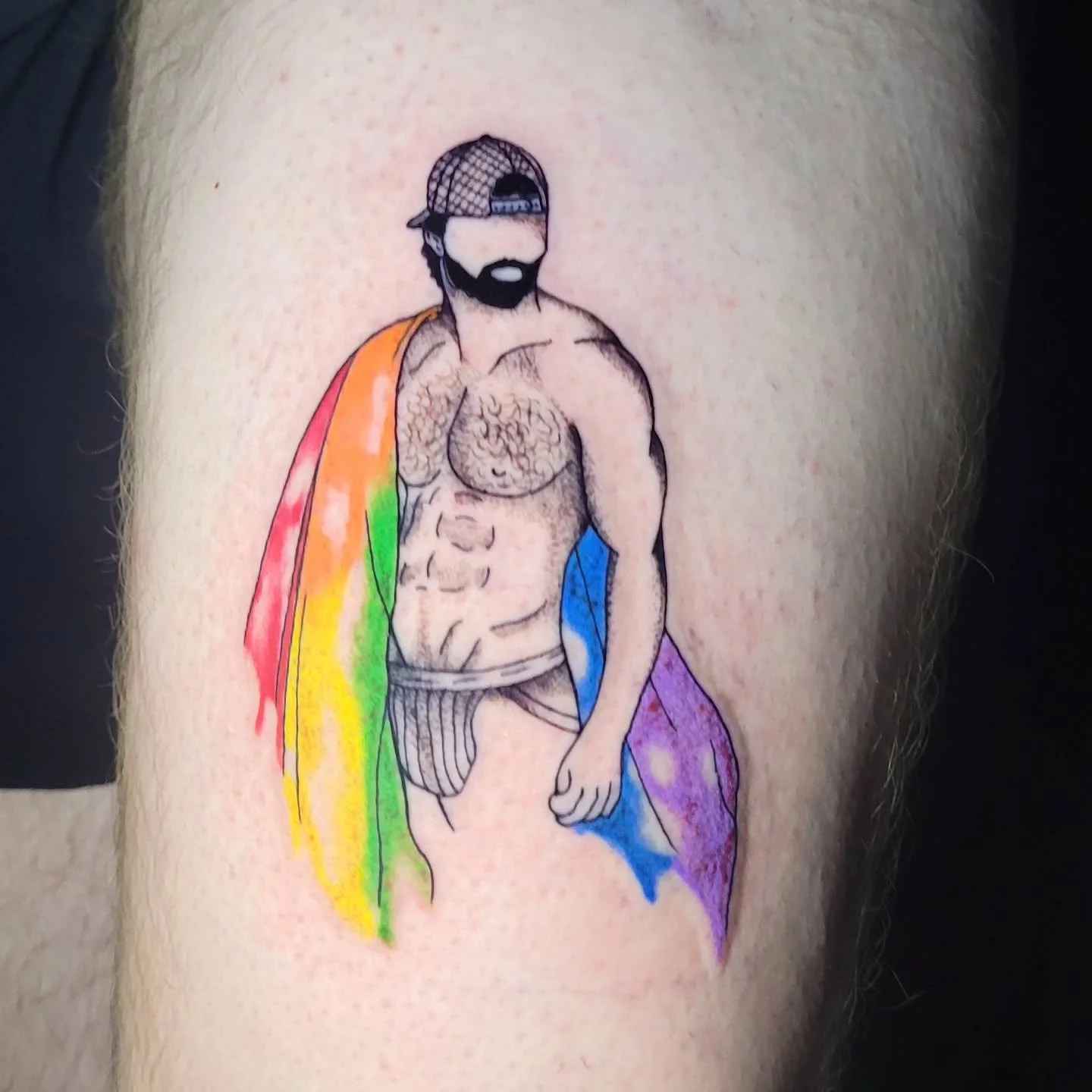 Happy Pride Month! I had the pleasure of doing this tattoo a while back. For the month of June I'll be offering a discount on Pride tattoos, so get a hold of me and get on the schedule! 😁 
Thanks for looking!

DM or email (in bio) for booking and in