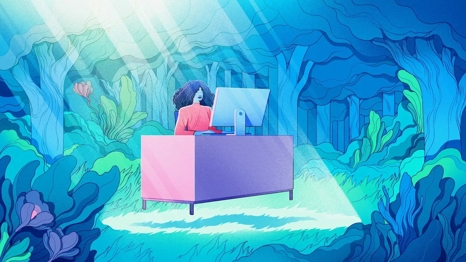 How companies can tackle the mental health crisis - Illustration by Rune Fisker