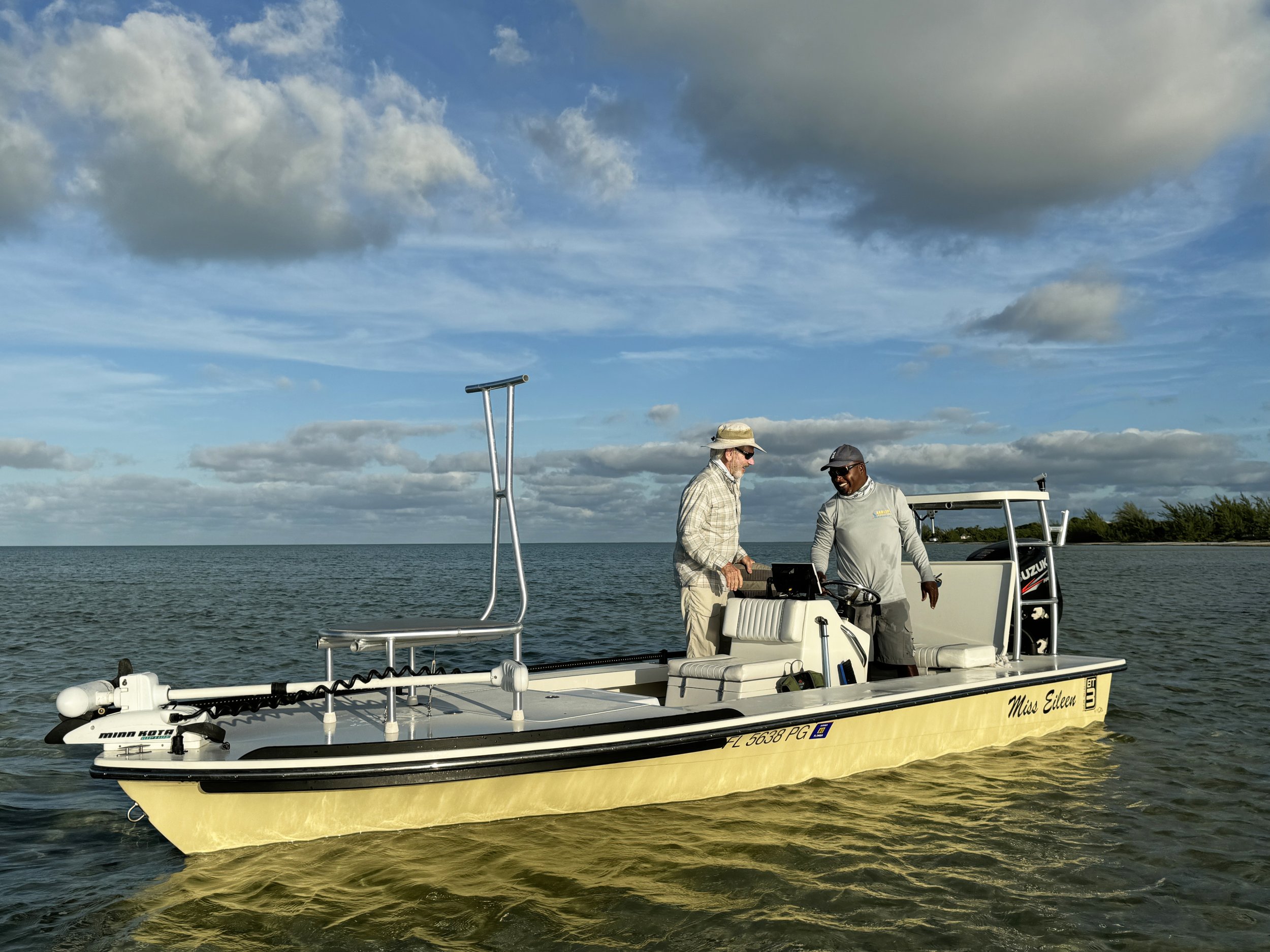 Beavertail Skiff. New boat Bahamas fishing guide.
