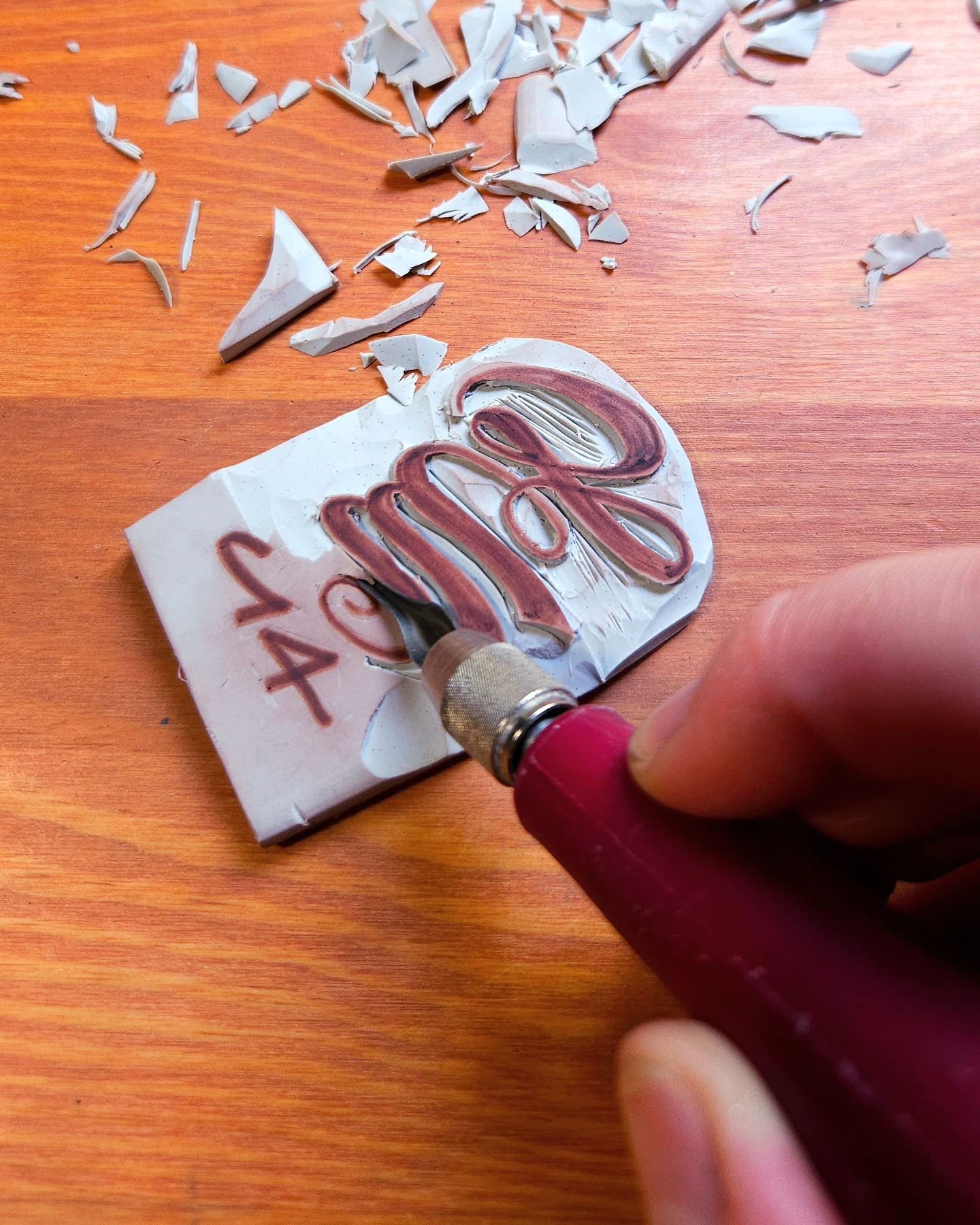 Signing your art is a must&mdash;but sometimes, there&rsquo;s just not enough space! A while ago, I decided to carve a stamp with my logo to print on the back of my smaller pieces. Found some old carving blocks I&rsquo;ve had for years and finally pu