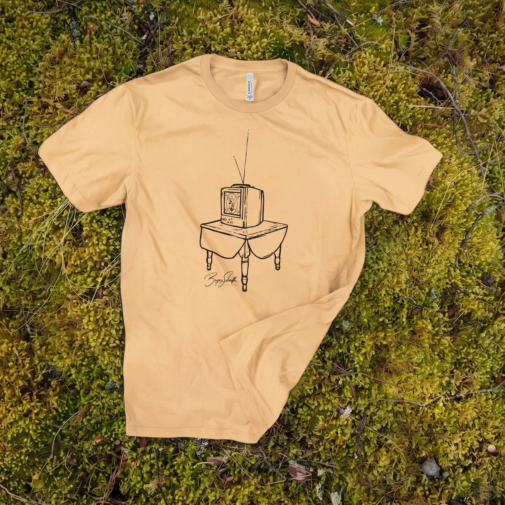 BoobTube_T-Shirt_0001_Tan #ddb792.jpg