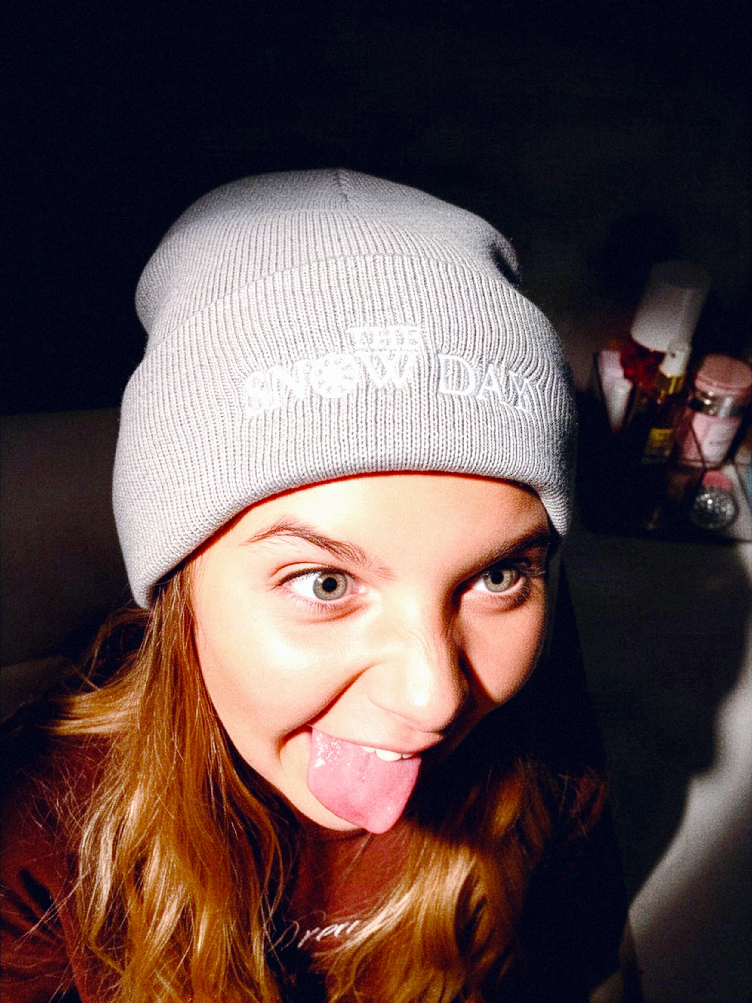 The Snow Day Embroidered Beanie