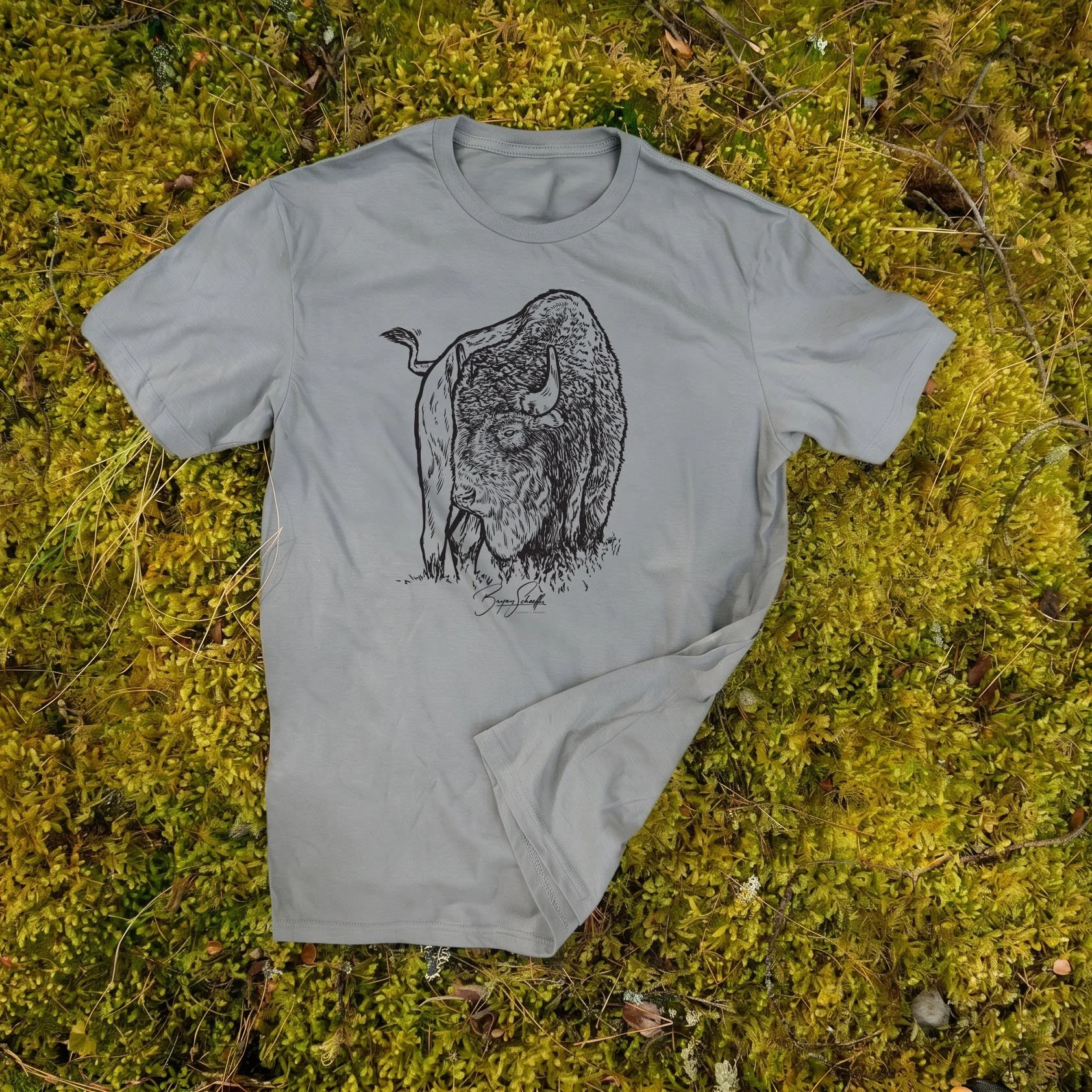 Bison_T-Shirt_0004_Granite #a6abaa.jpg
