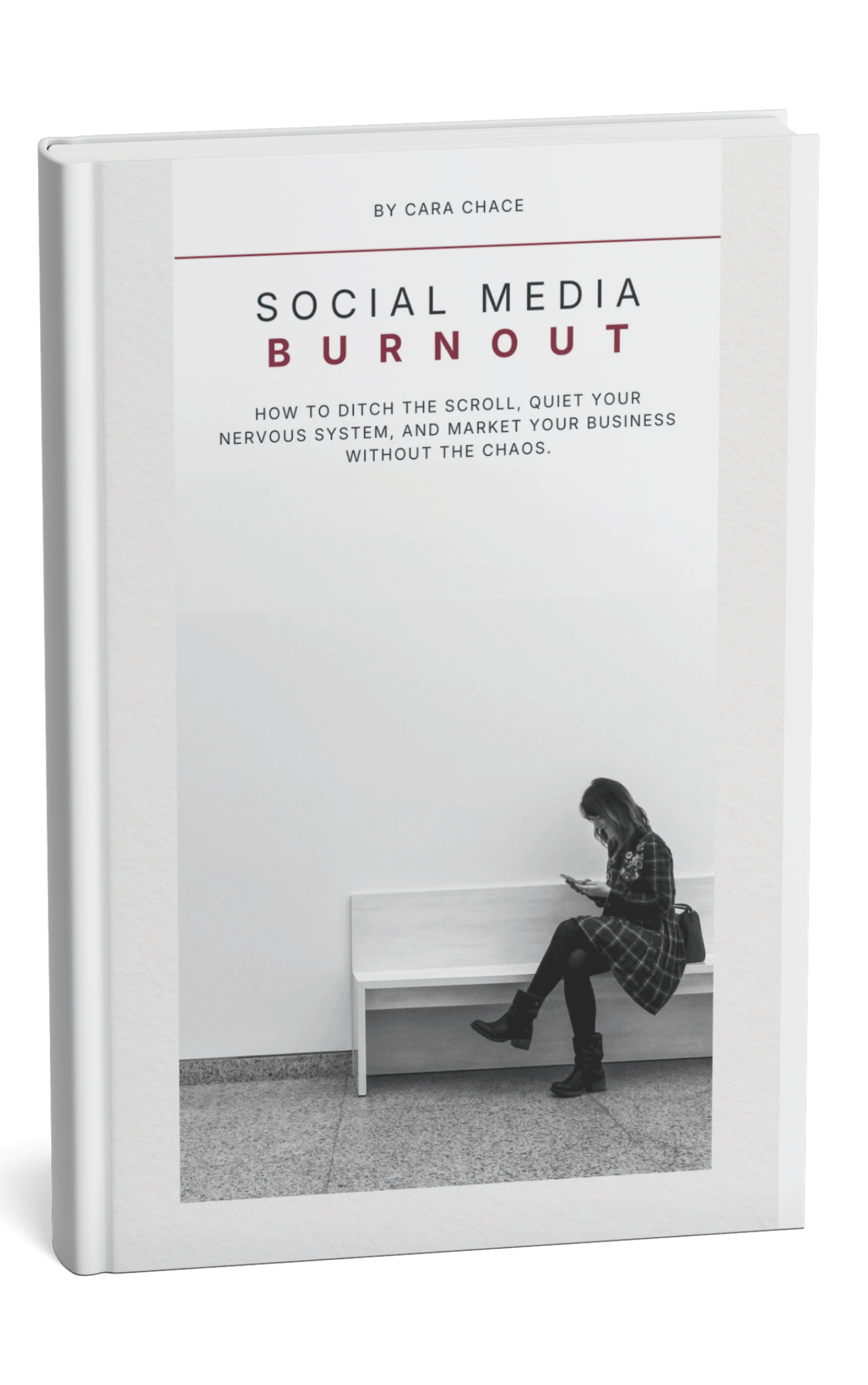 social media burnout book cover by Cara Chace