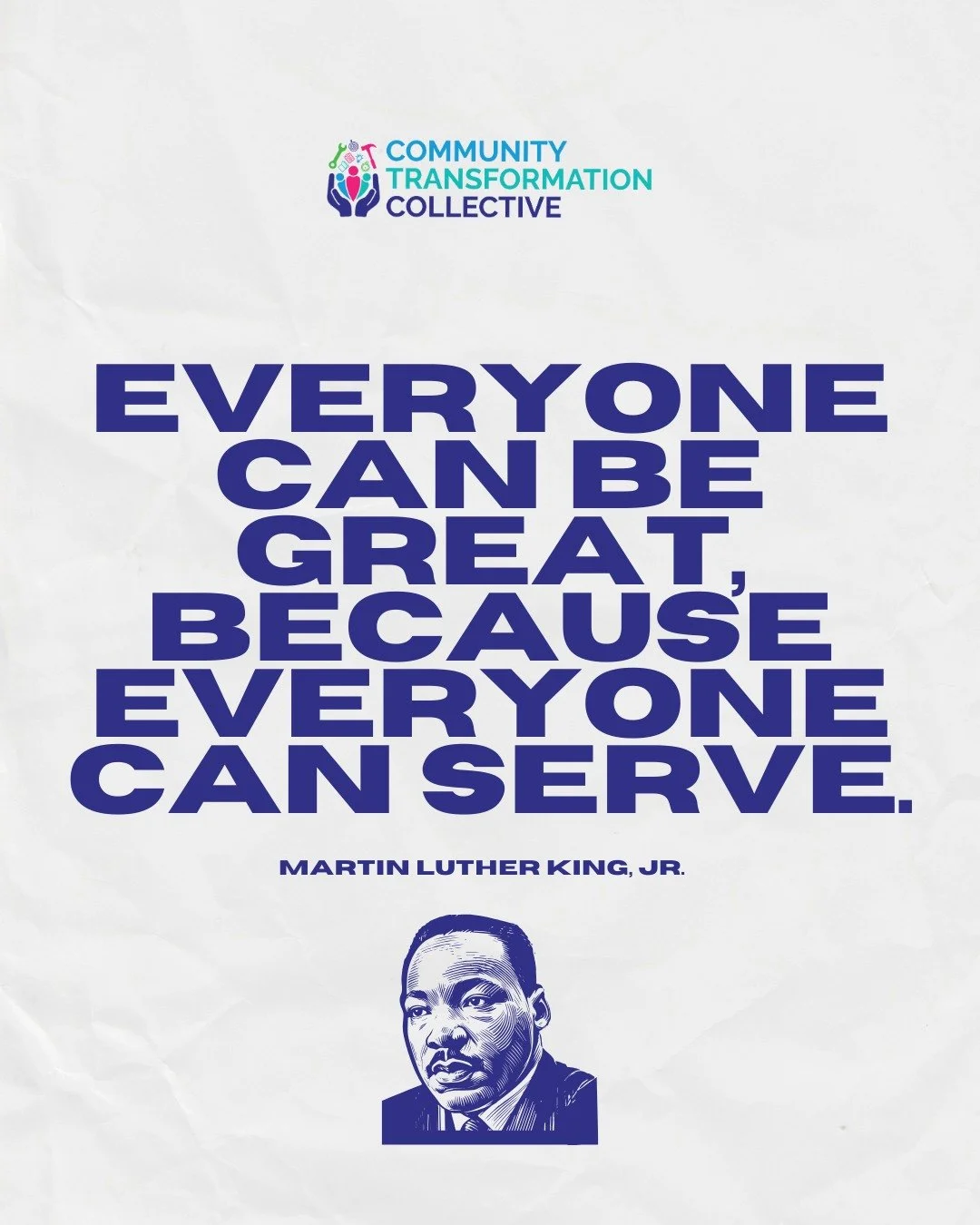 Today, we honor the legacy of Dr. King by reflecting on how we can all contribute to our community. Service isn't just about big gestures; it&rsquo;s about the consistent, collective effort to show up for one another.

How are you serving your commun