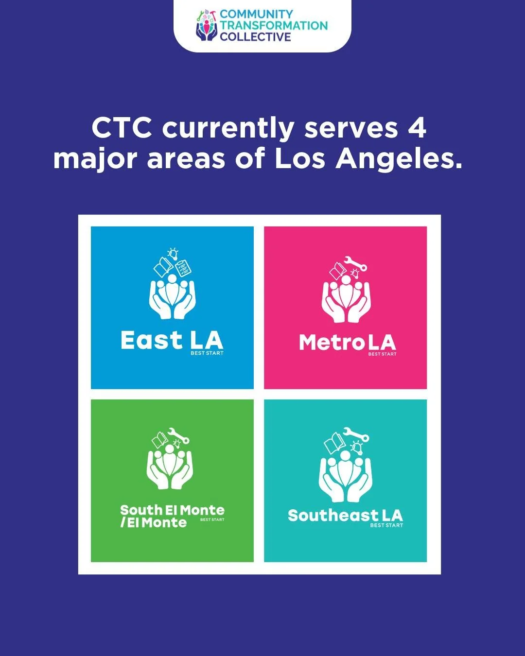Did you know that Community Transformation Collective currently serves four major areas across Los Angeles? 📍

We are proud to be on the ground in:

- East LA
- Metro LA
- South El Monte / El Monte
- Southeast LA

Our mission is to ensure every fami