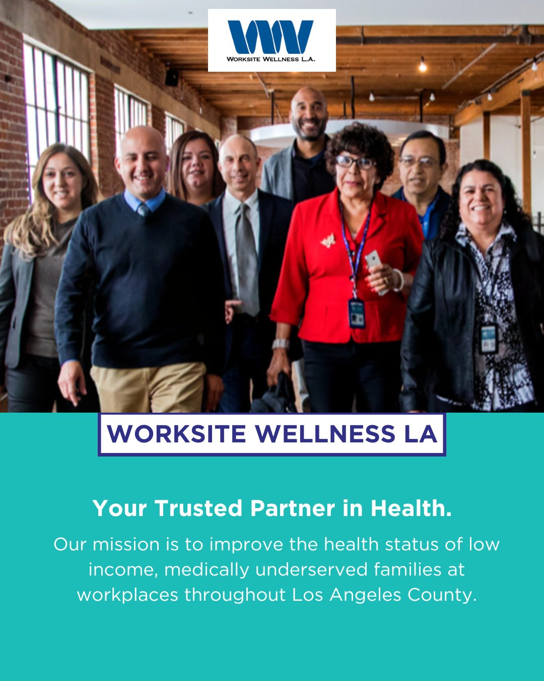 ✨ Partner Spotlight ✨

We're proud to partner with @WorksiteWellnessLA, a nonprofit that since 1996 has brought preventive health education and healthcare access directly to worksites across LA County &mdash; centering Spanish-speaking communities wh