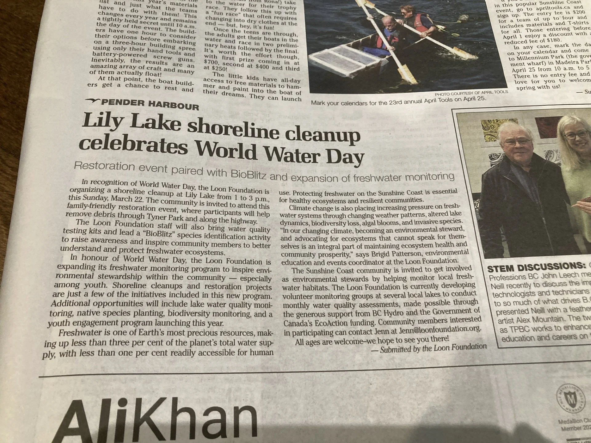 Lily Lake Shoreline Cleanup Celebrate World Water Day