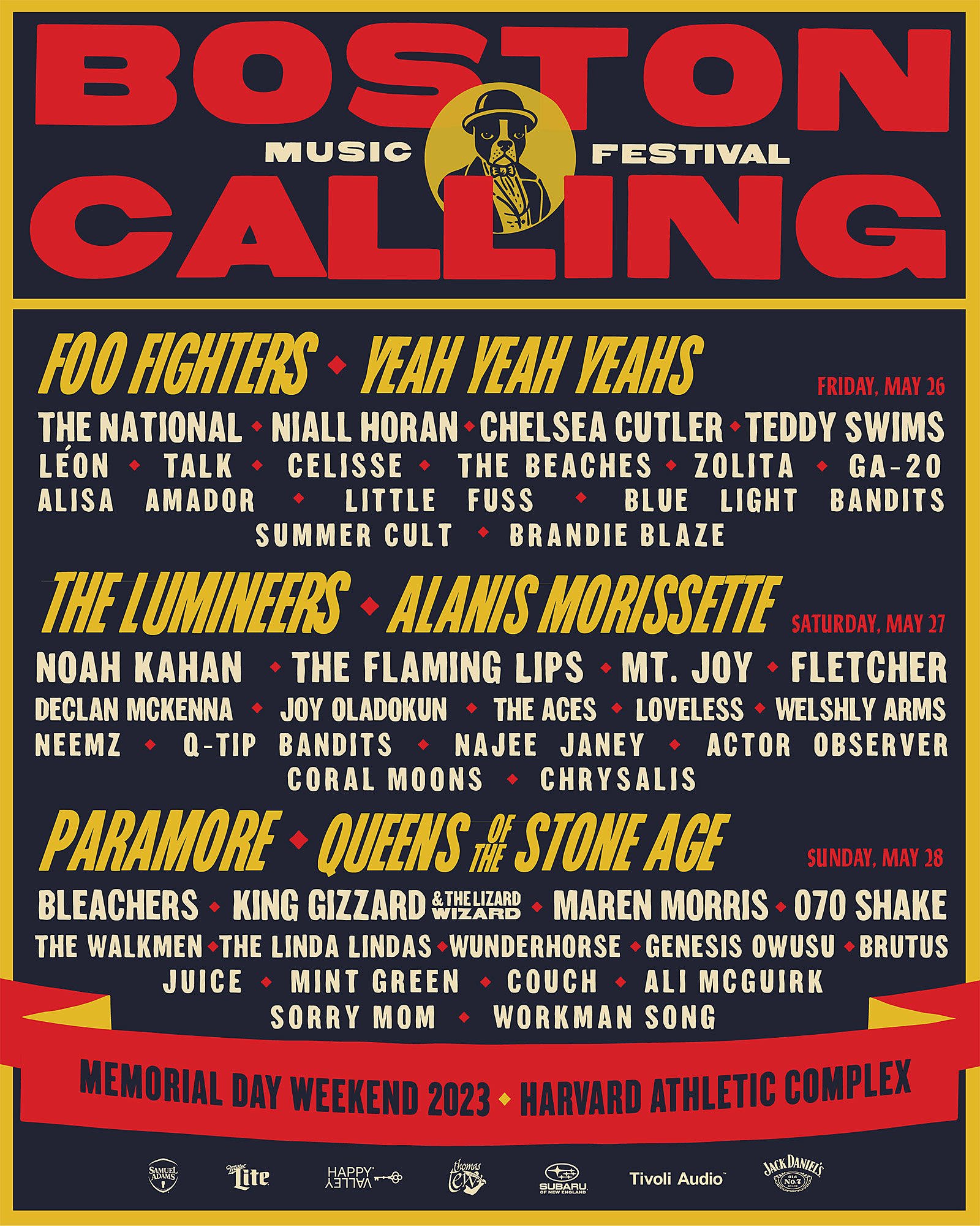 Boston Calling Lineup 2023 — Secret Boston