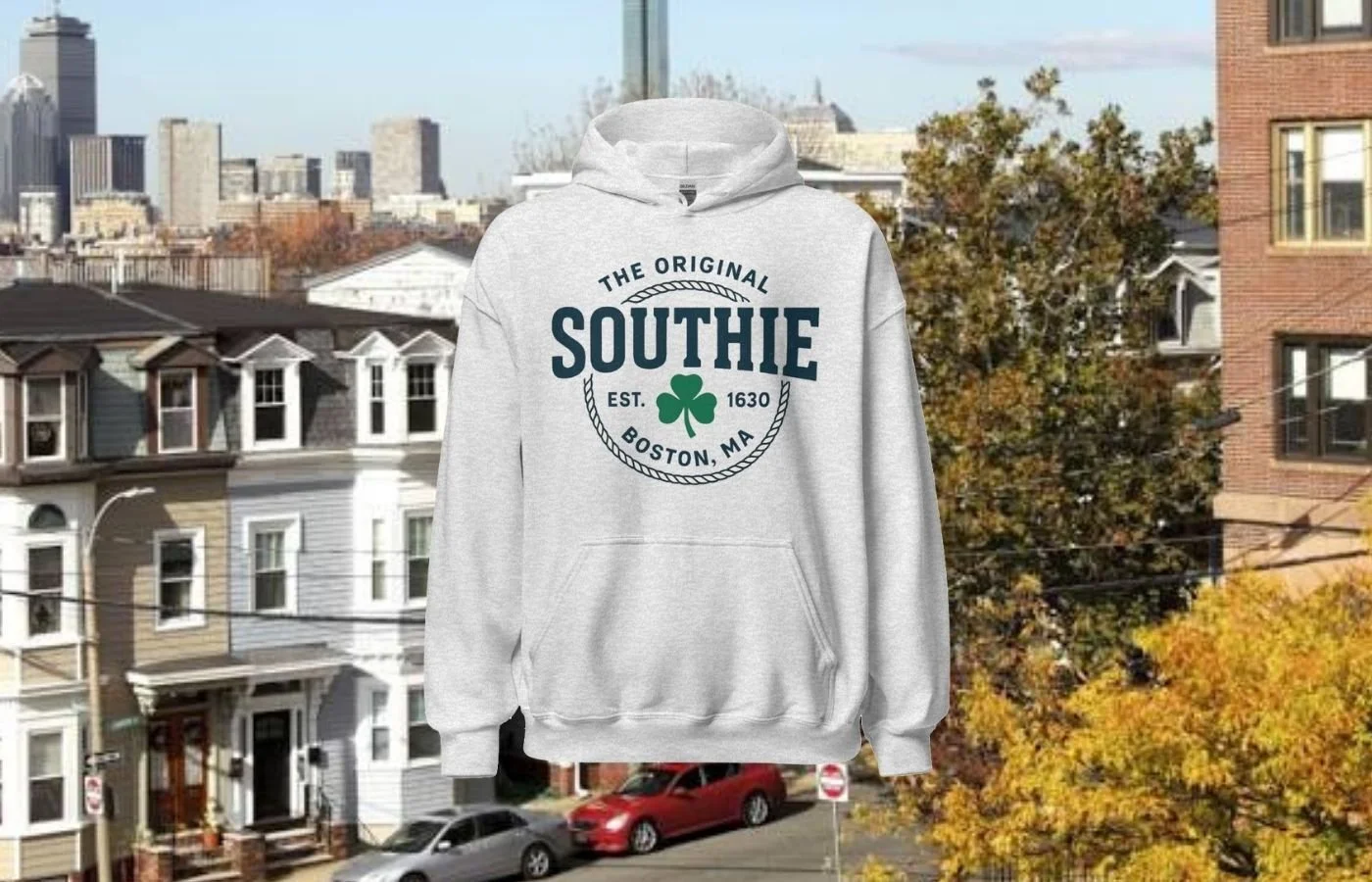 Southie hoodie Boston