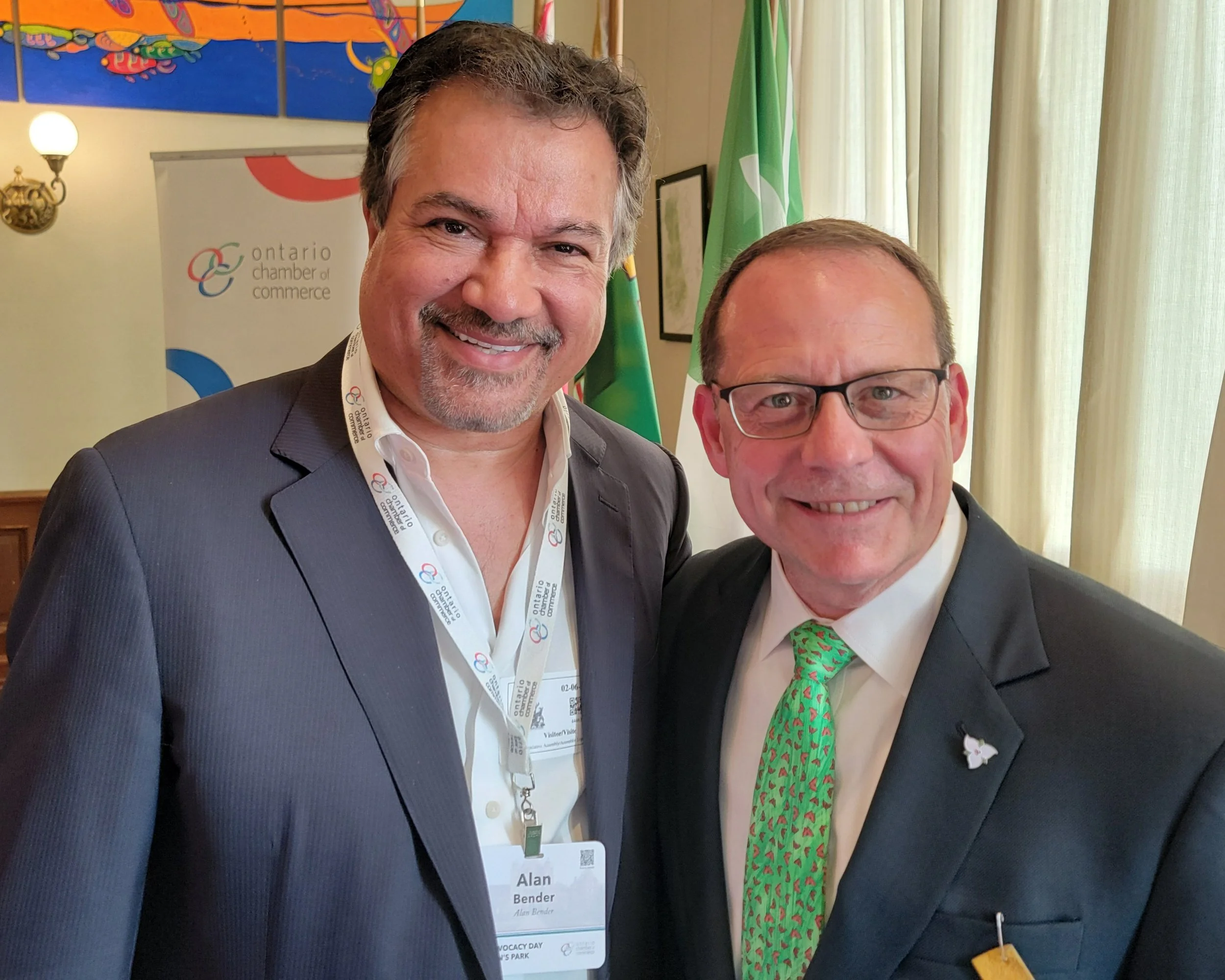 With MPP Mike Schreiner, Leader of the Green Party of Ontario