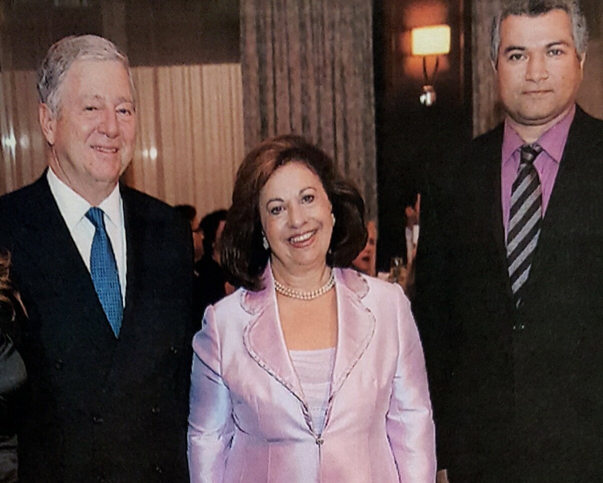 With Crown Prince Alexander, head of the House of Karađorđević and his wife Crown Princess Katherine Karađorđević