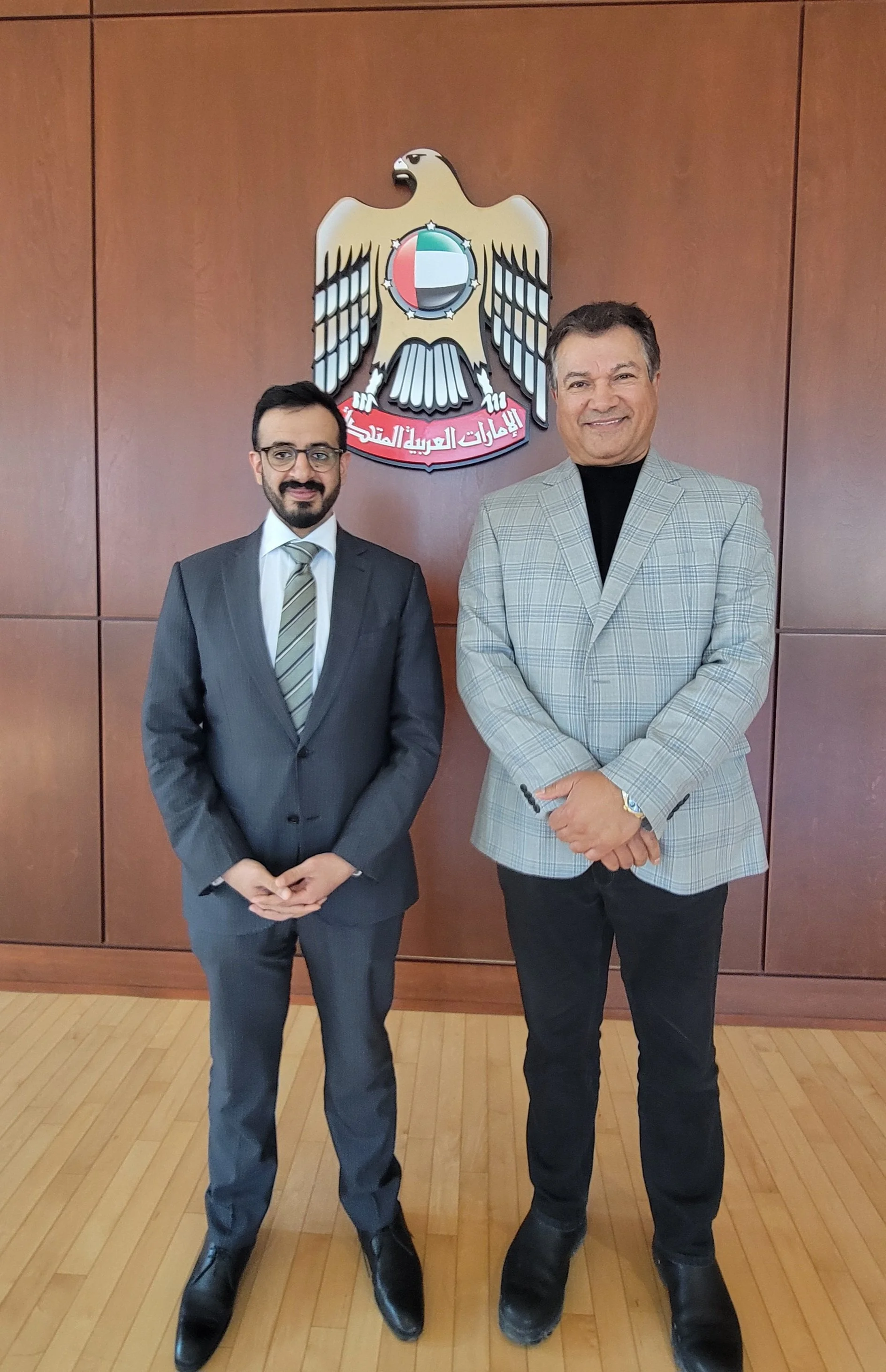 With His Excellency, Abdulrahman Alneyadi, Ambassador of the UAE to Canada