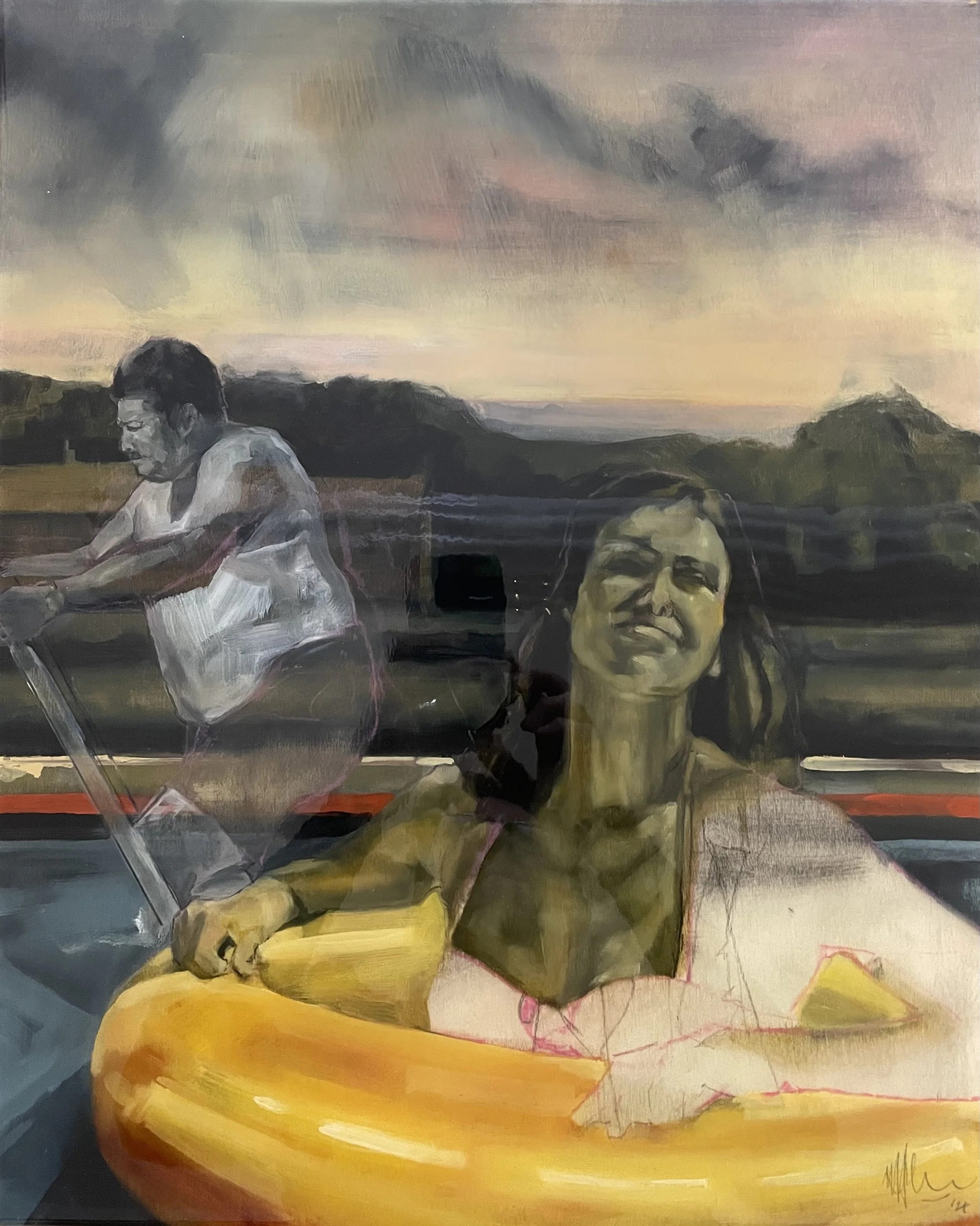 'floatie at the farm' 20x16