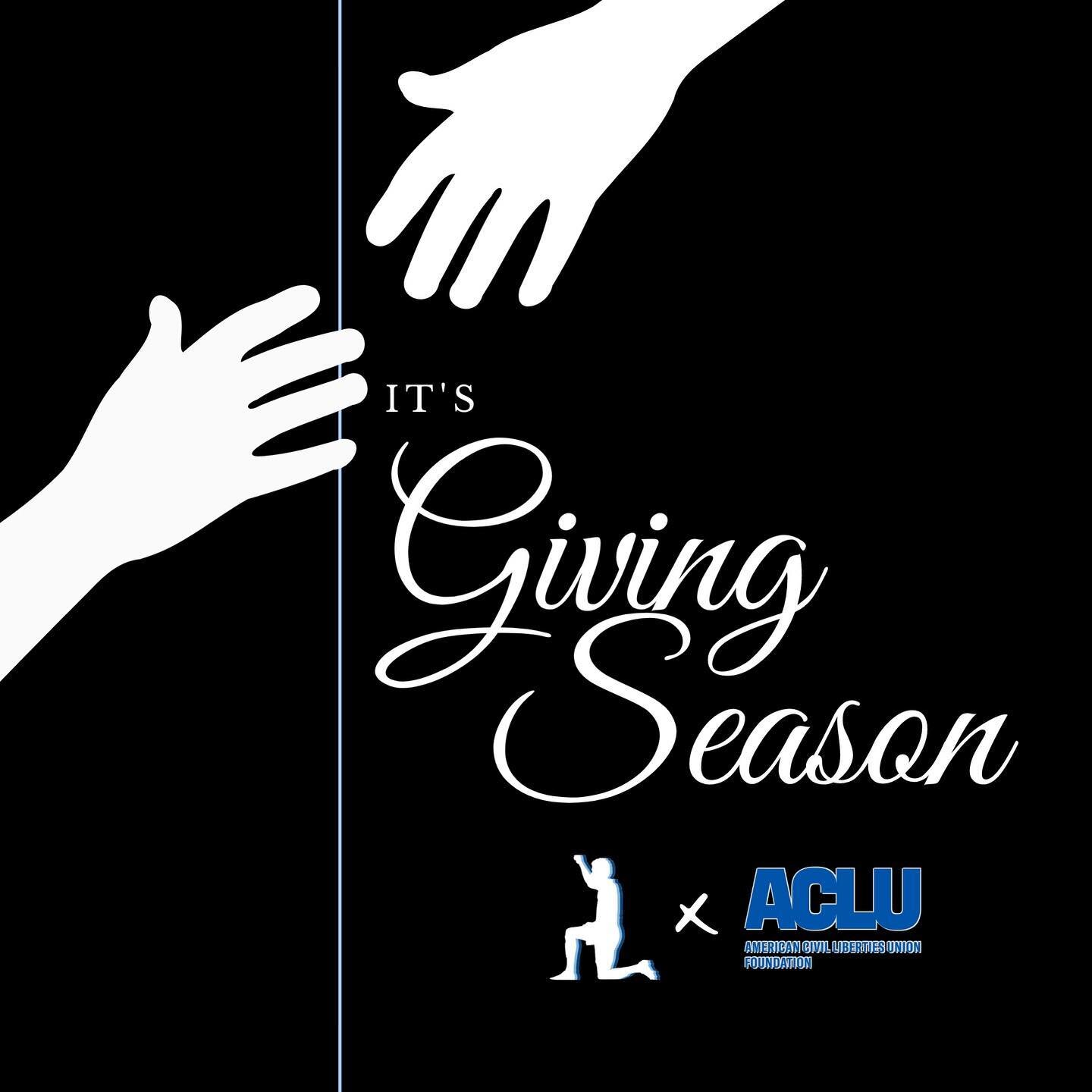 Tis the Season of Giving! Beyond Our Game is utilizing the month of December to raise money for positive change in our communities. 

We will be fundraising for @aclu_nationwide, a nonprofit organization that has been at the center of nearly every ma