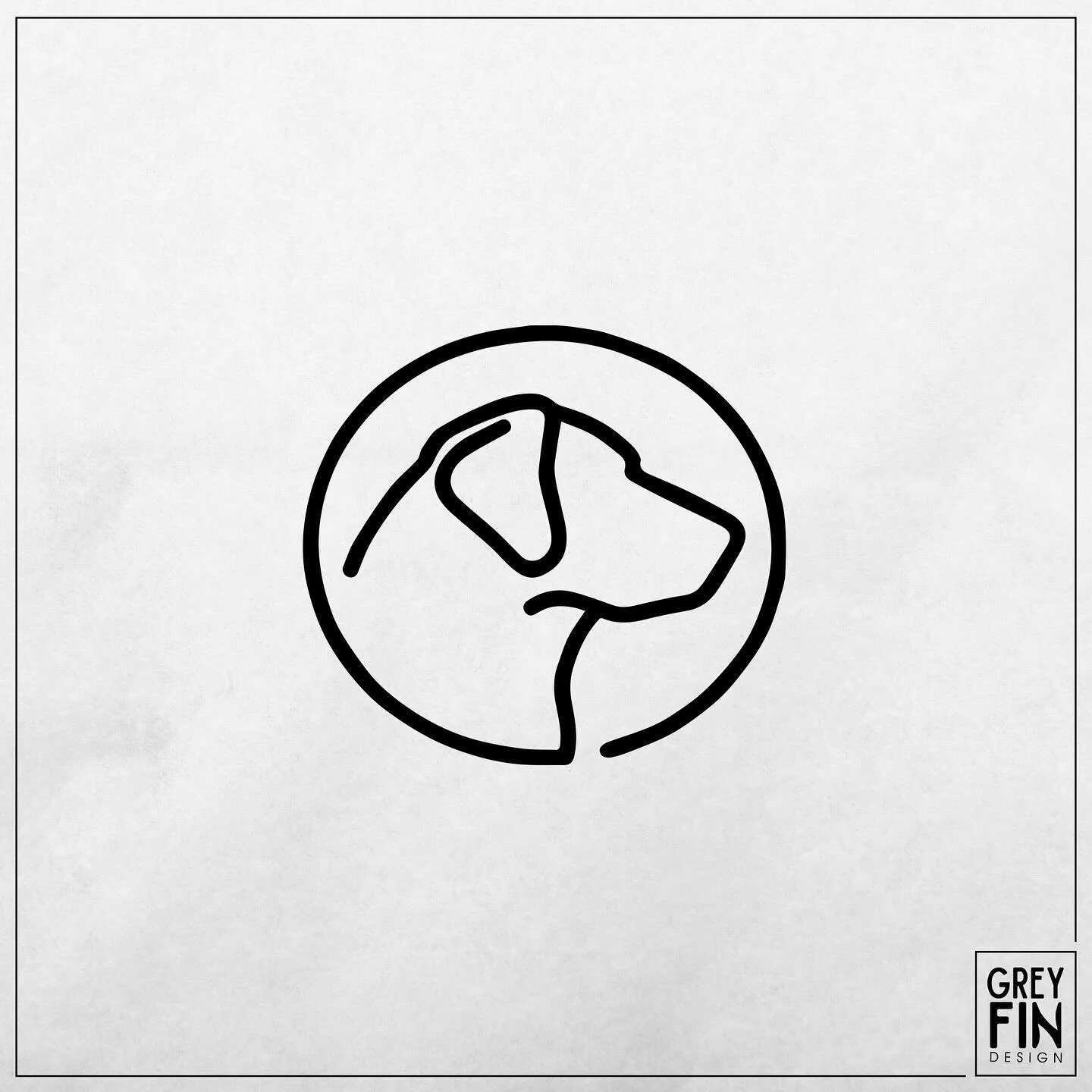 Simple and clean just the way I like it! This logo icon was made using a single line 🦈😍