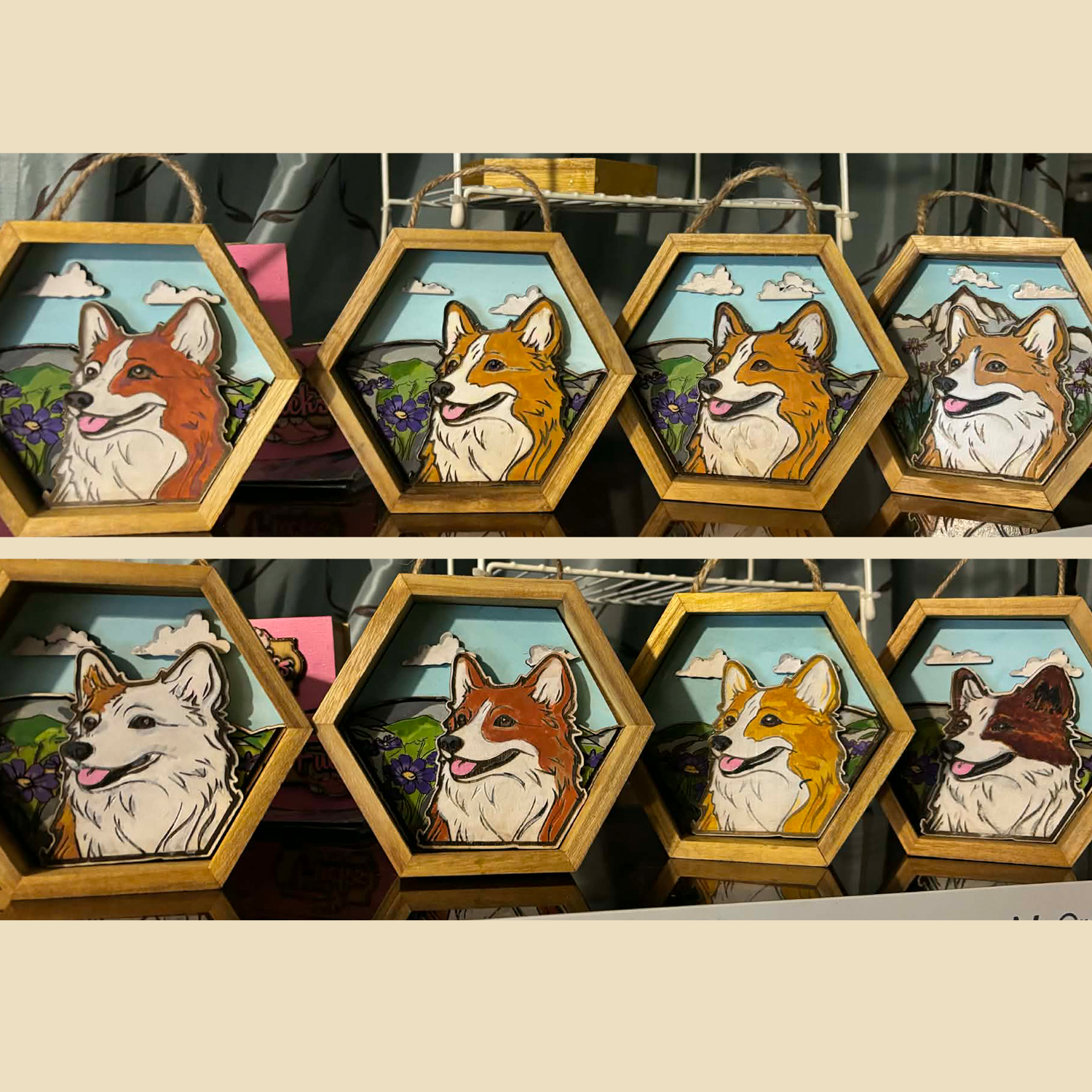 Icelandic Sheepdog Wood Art