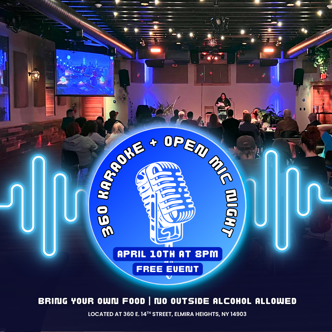 Karaoke + Open Mic Night - April 10th at 8pm!