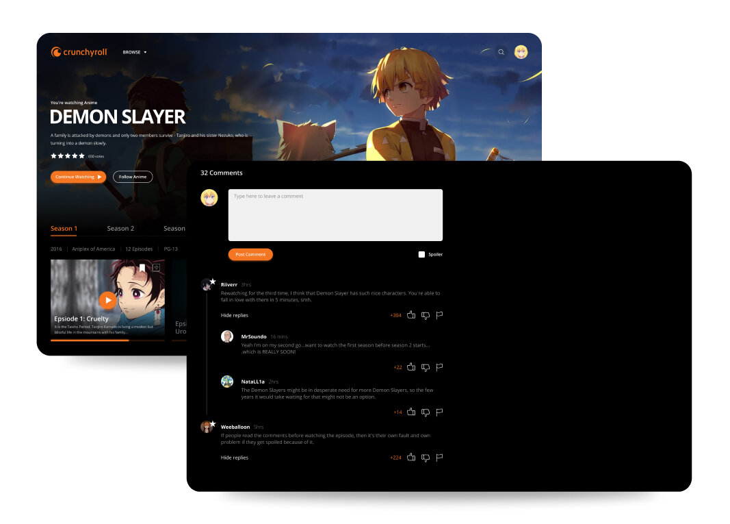 Do You Have To Pay Money For A Crunchyroll Trial Crunchyroll UI Redesign — Kurt Henderson