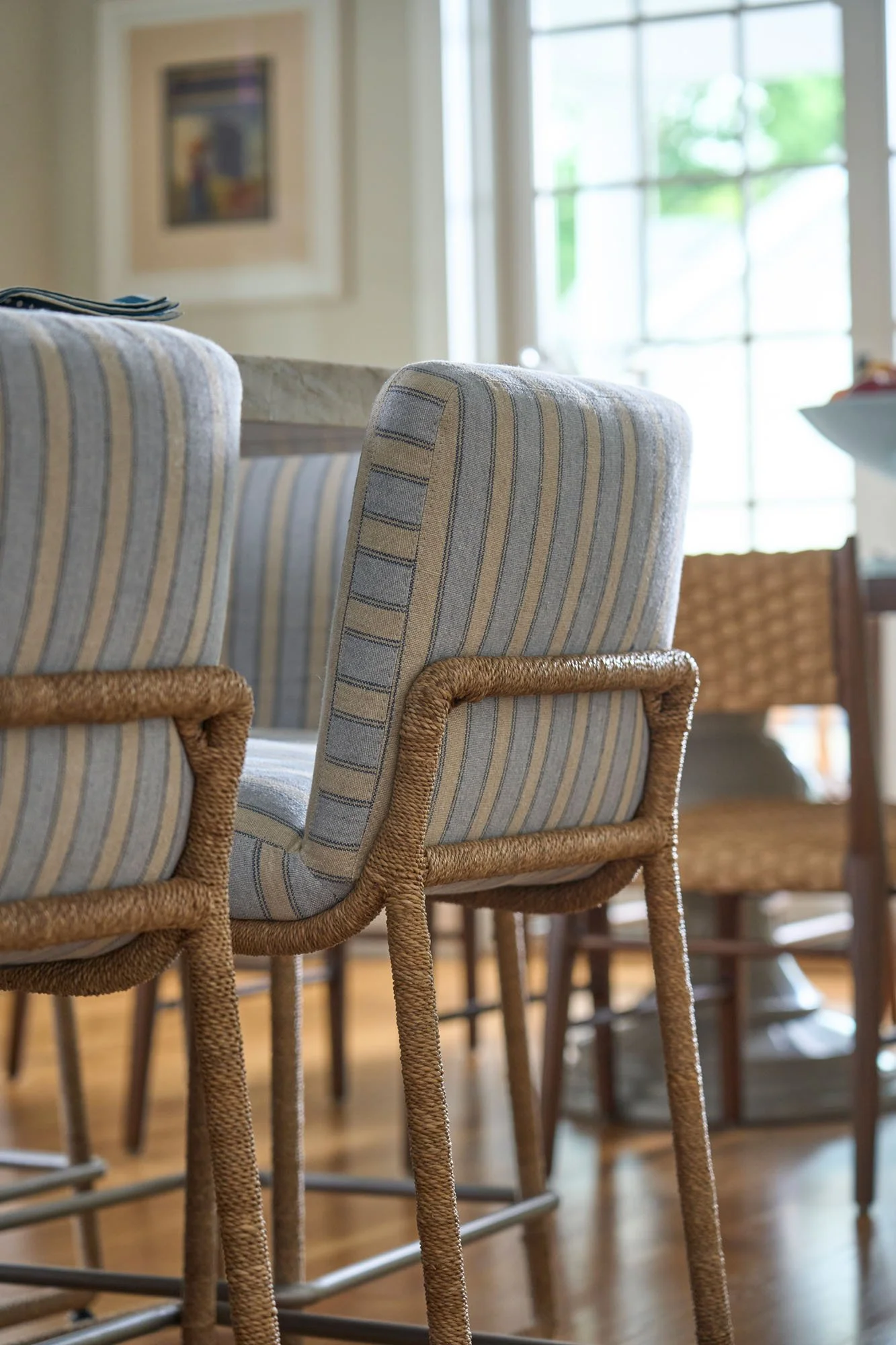 Ridgwood kitchen - custom counter stools
