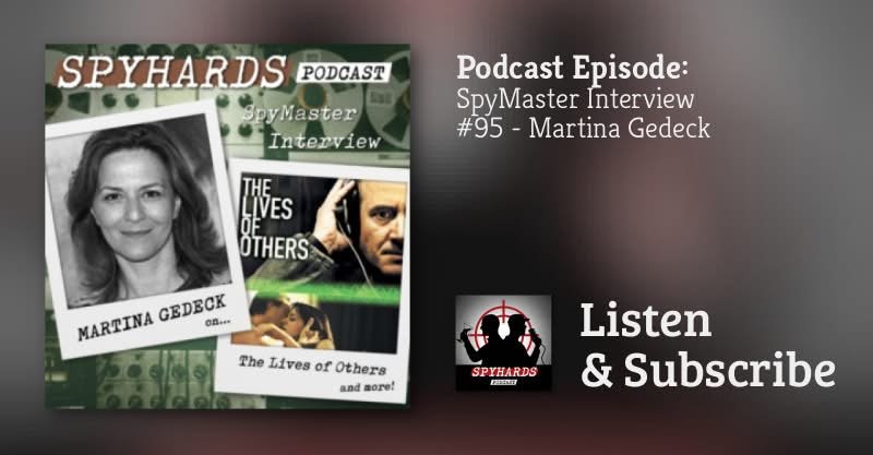 👂 PODCAST 👉 Martina Gedeck on The Lives of Others + The Good Shepherd - SpyMaster Interview #95

https://podfollow.com/spyhards/episode/ff8a2853b31e98c006f0e3073a3422fd79dd0ee8/view

 👉 Agent Scott welcomes actress Martina Gedeck to the show to di