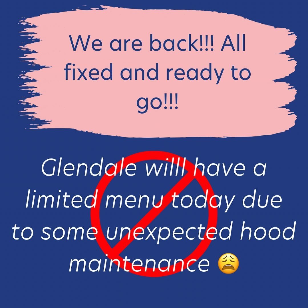 We want to apologize to all the customers that were disappointed at our limited menu today. We are back and ready to serve! And frankly could use a little love 💙. Come see us for dinner! 

@natehereford @chereford