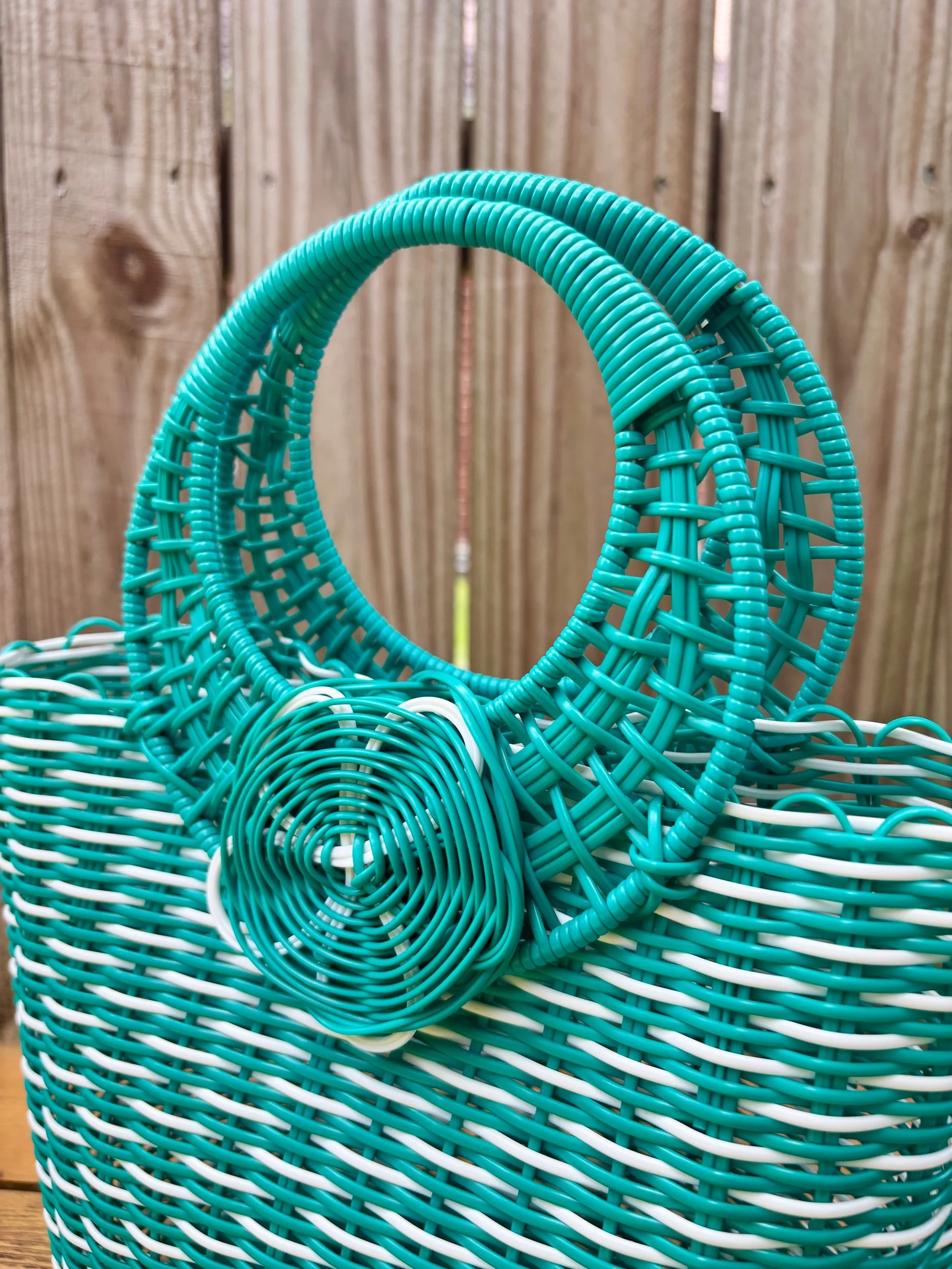 handbag made from recycled plastics