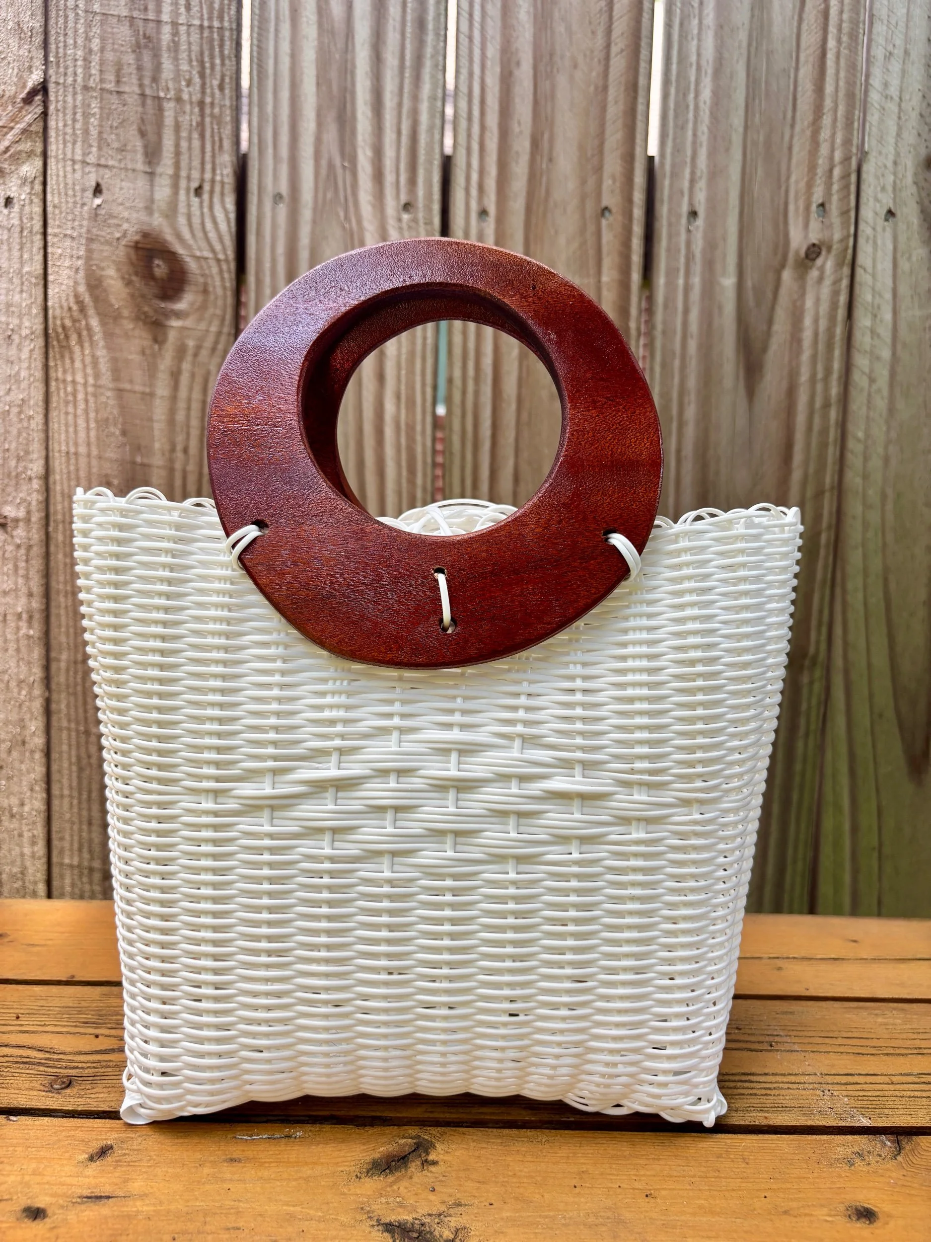 white accessory handbag