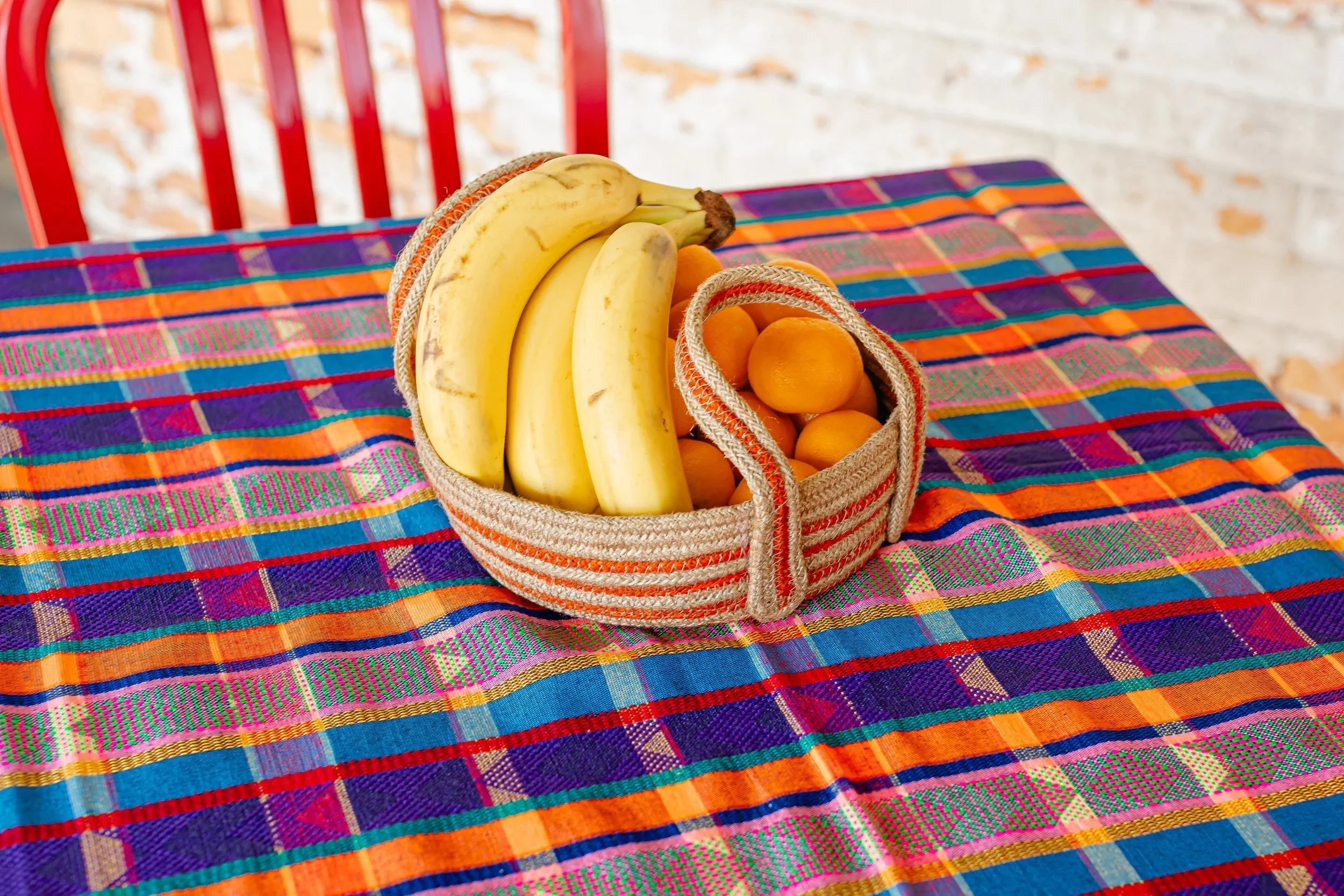 table cloth on a table