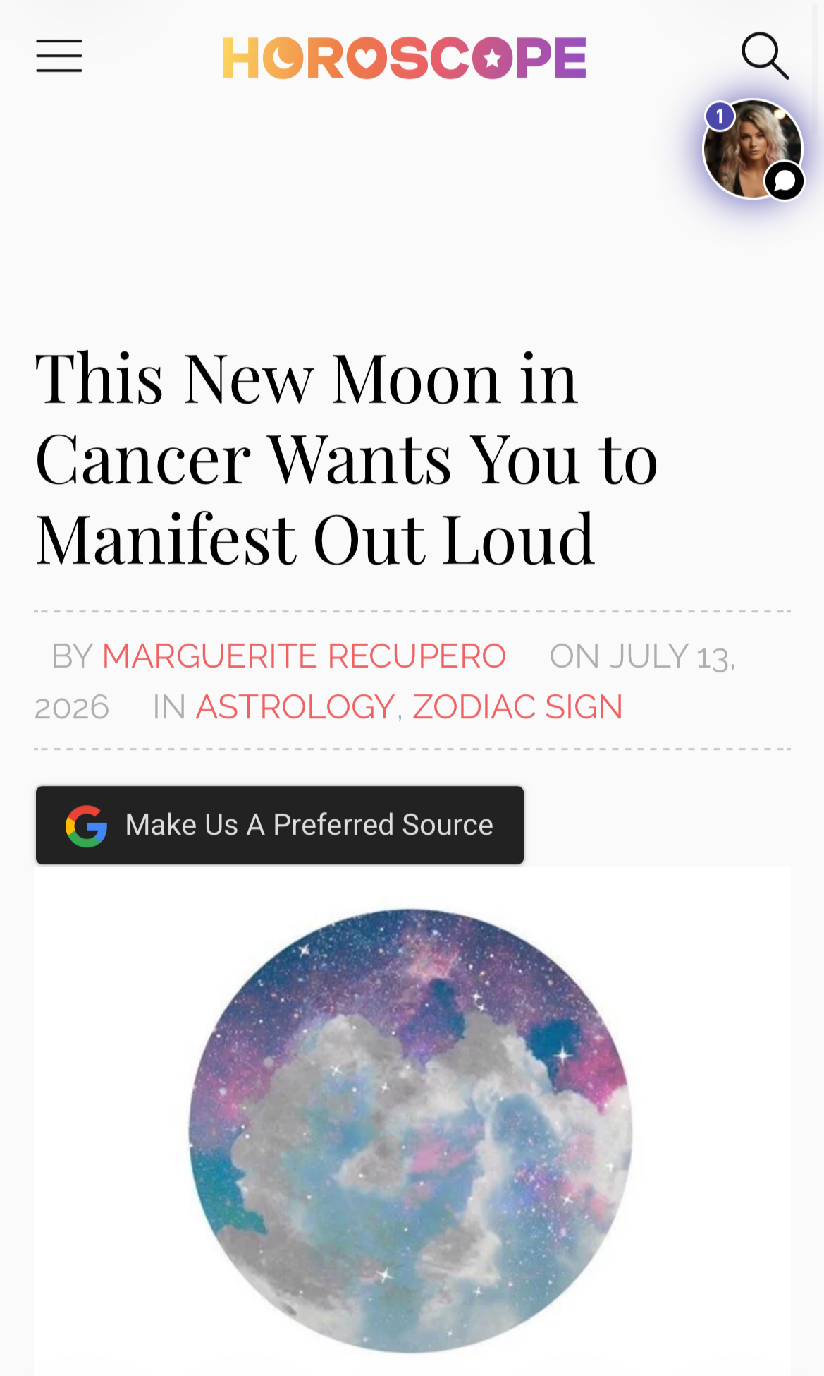 This New Moon in Cancer Wants You to Manifest Out Loud