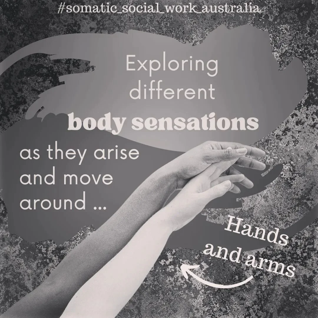 Today, exploring sensations in the hands and arms 😊

#somaticsocialworkaustralia #somaticexploration #bodyexplorations #bodysensations #handsandarms #interoceptivepractice