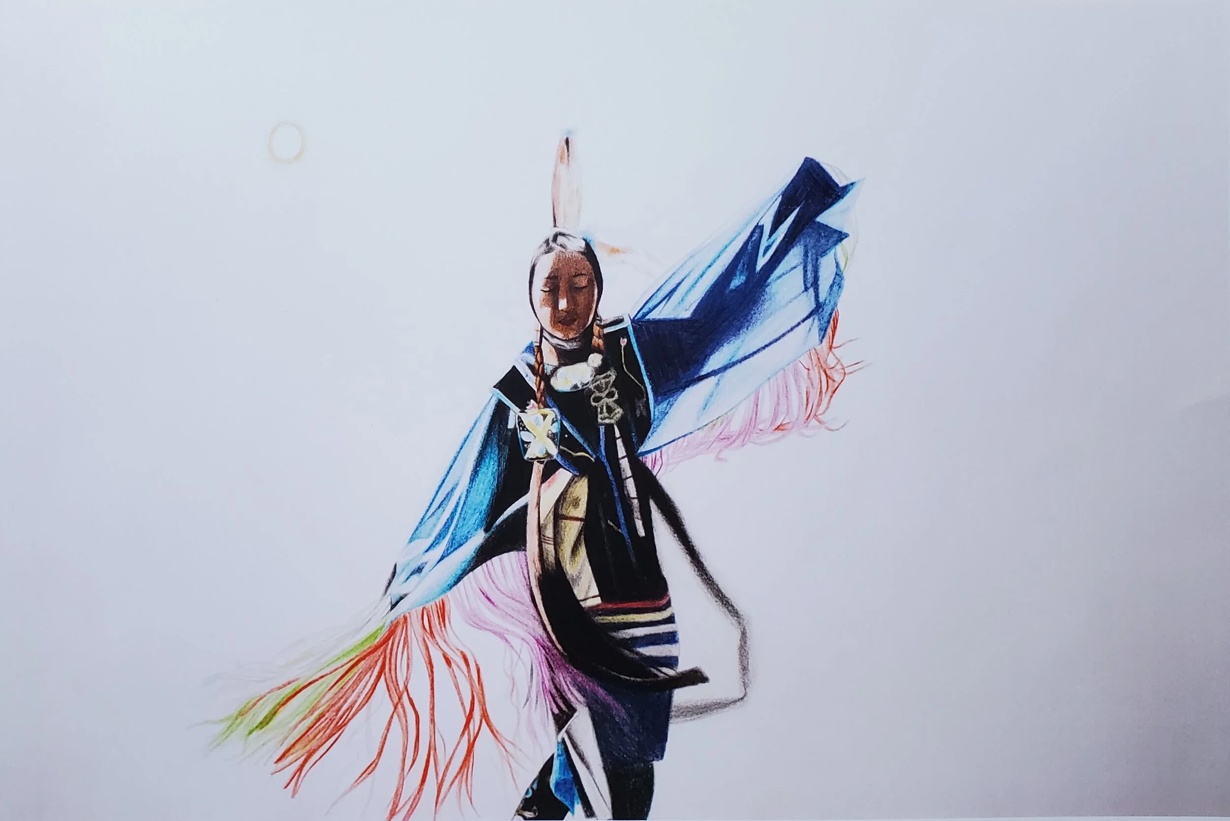 pix Fancy Shawl Dancer Drawing drawing jessie jannuska