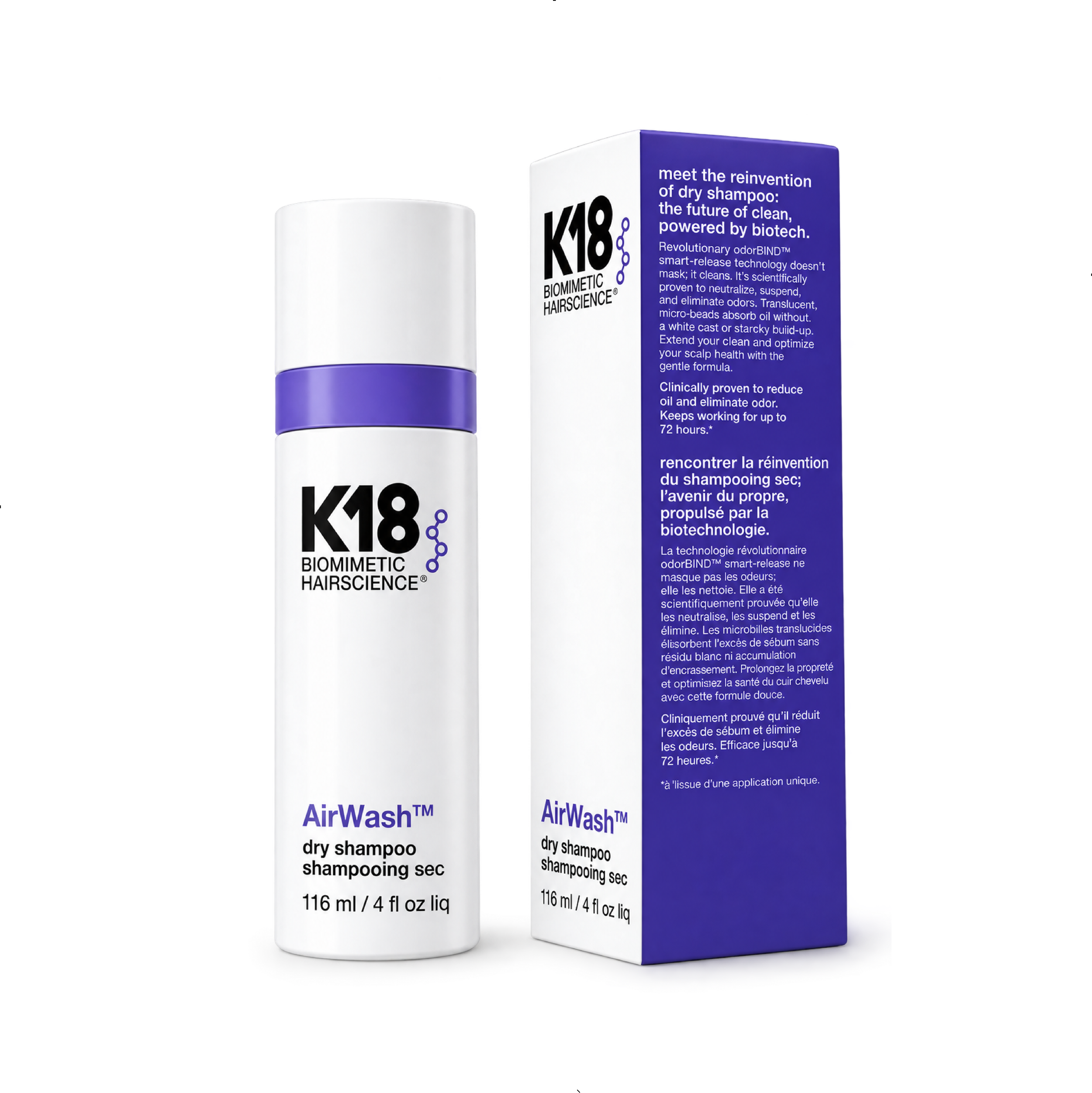 K18 AirWash™ dry shampoo
