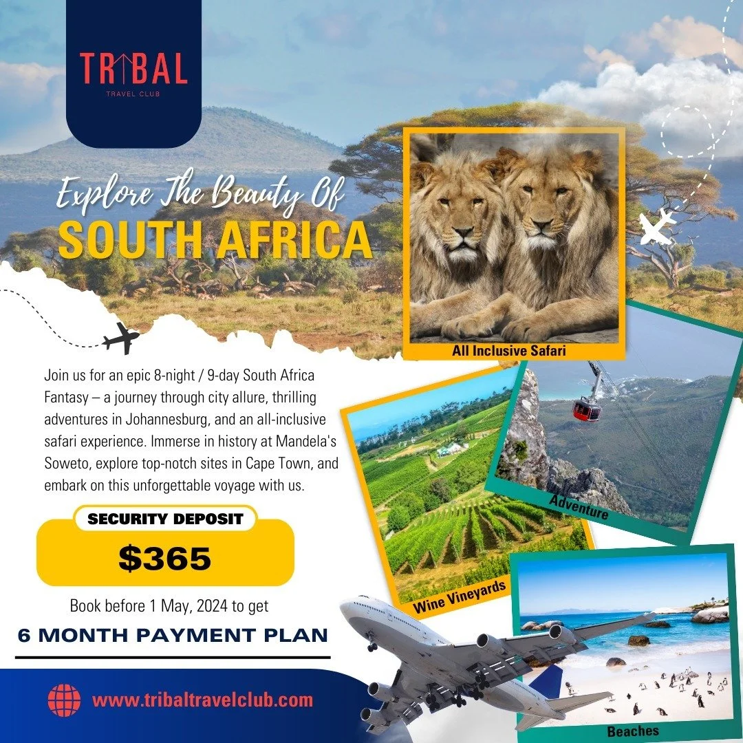 Escape to the enchanting landscapes of South Africa! 🌍✨ ⁠
⁠
⁠
#tribaltravelclub #ExploreAfrica #wanderlust #vacation #connection #bettertogether #africa #southafrica