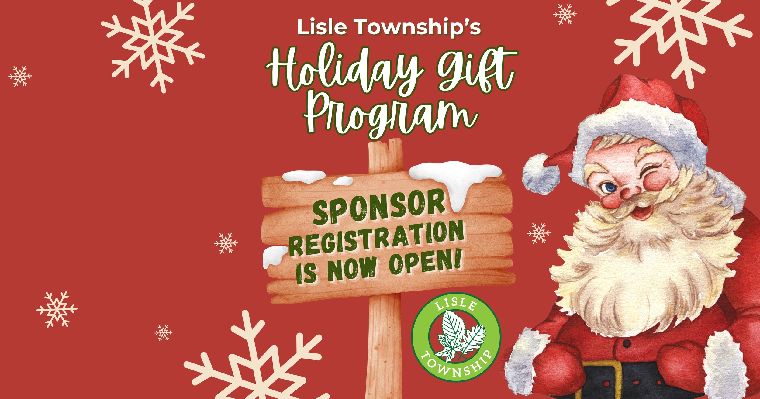 Lisle Township's Holiday Gift Program Sponsor registration is now open! 