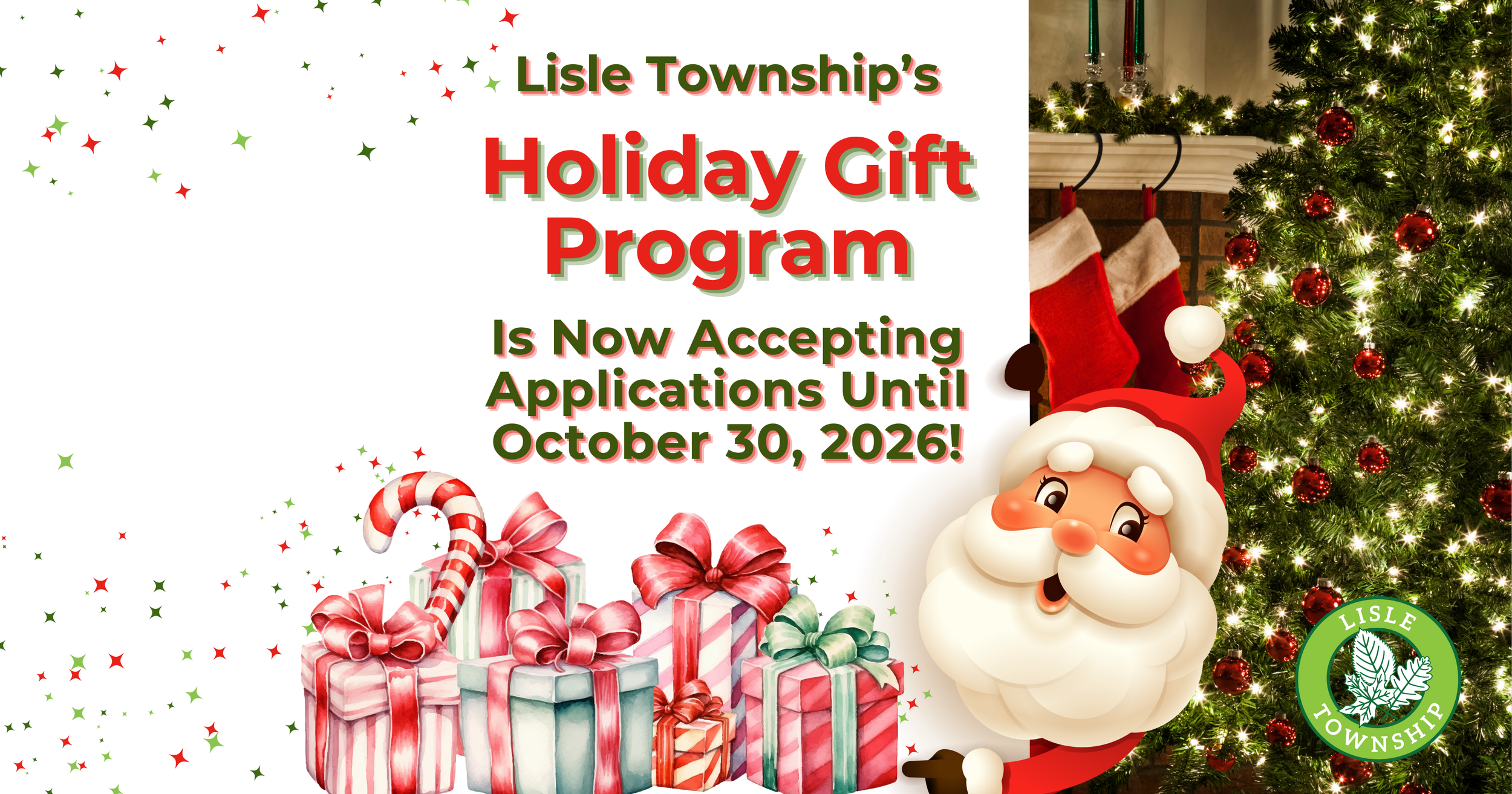 Lisle Township's Holiday Gift Program is now accepting applications until October 30, 2026