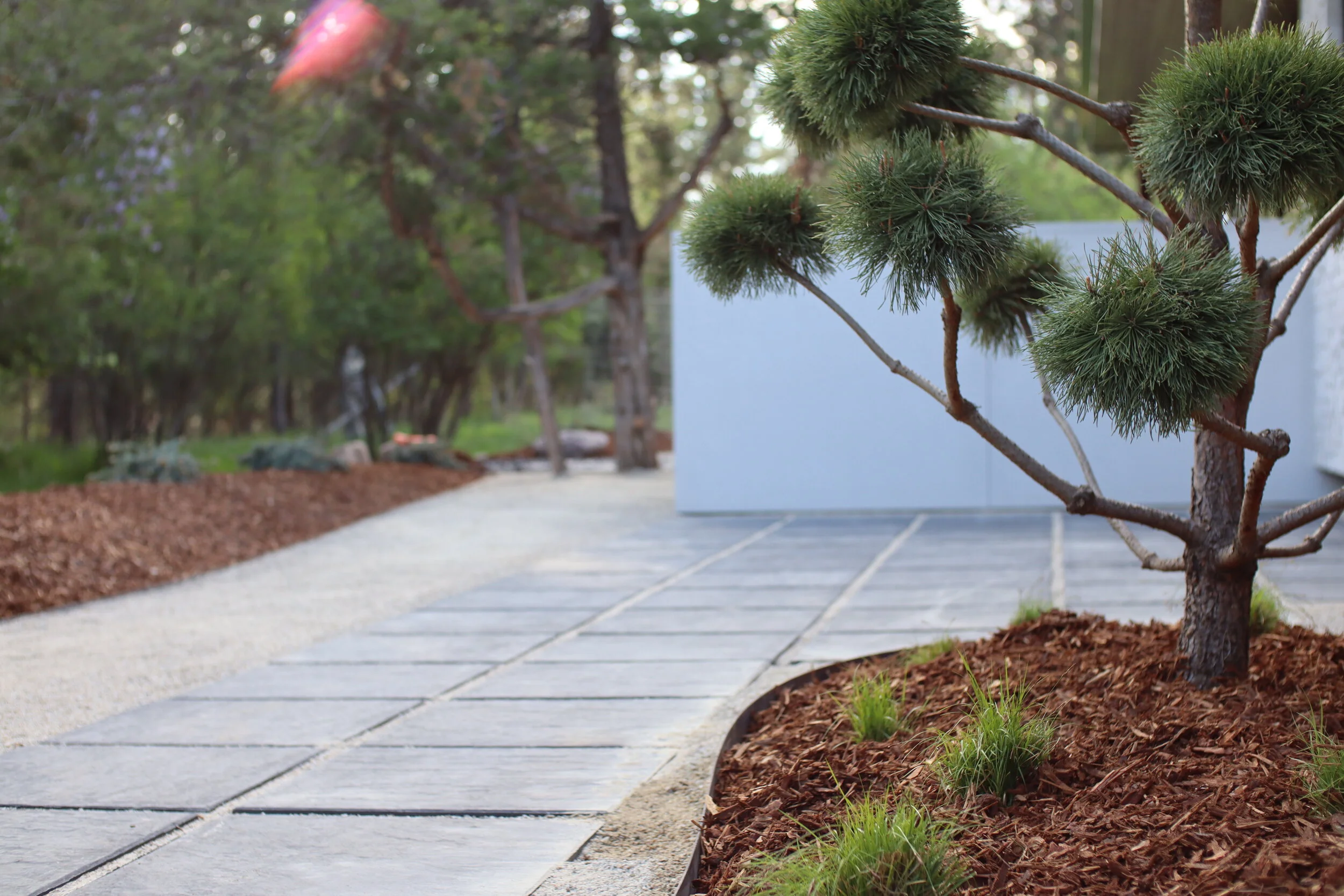 Modern paver patio in Missoula Montana