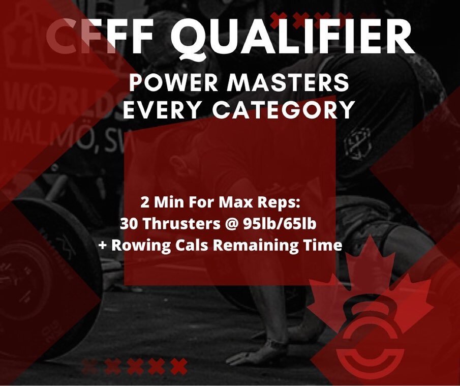 CFFF Online Qualifier Masters 2023 Tests

Posted @withregram &bull; @canadian_functional_fitness AANNNDDD, here they are!!!

Masters...Your 6 tests are live!  You will have until monday April 17th, 10pm EST to submit your scores and videos on the lea