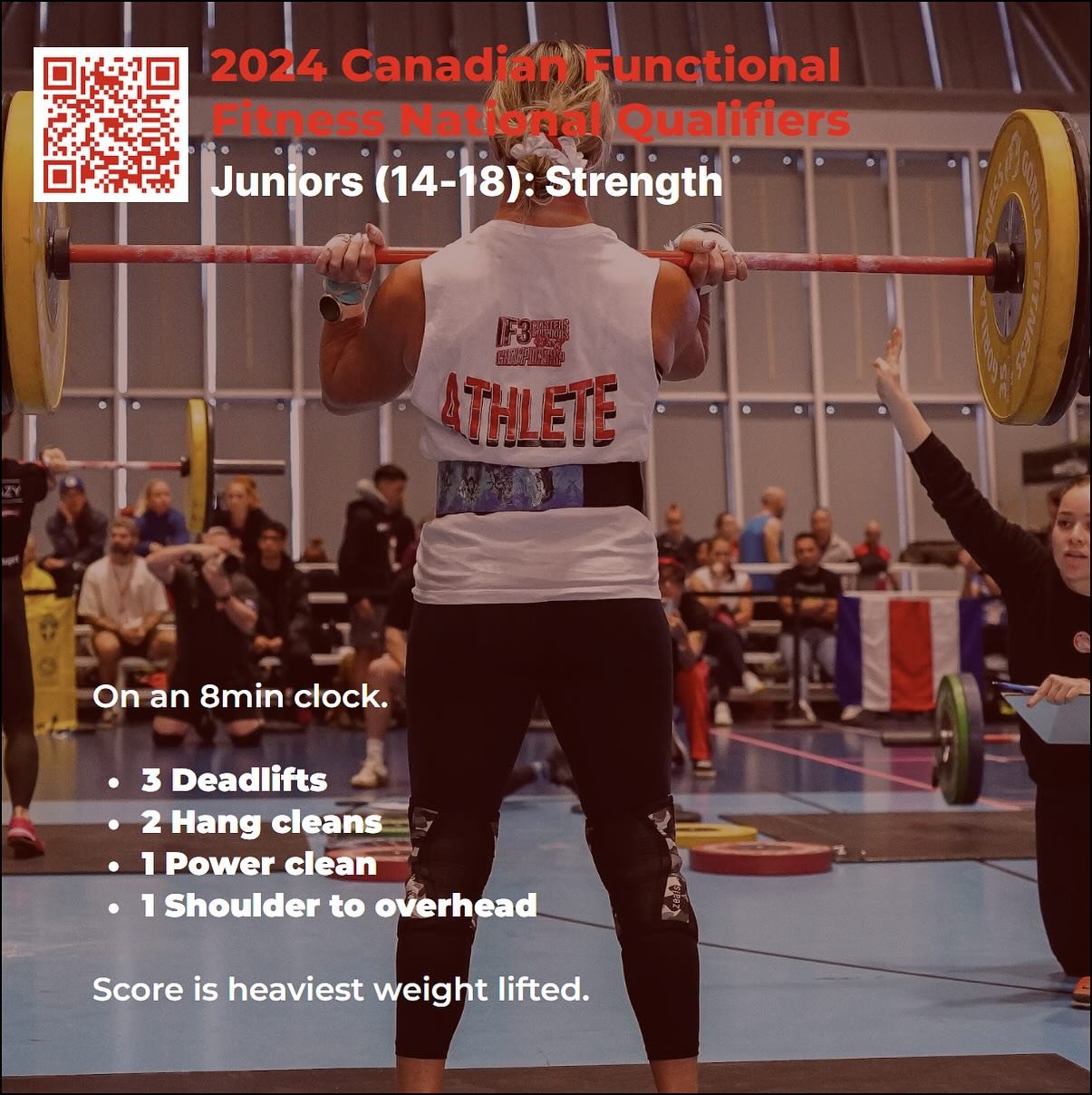 Canadian Functional Fitness Online Qualifier 2024

Strength

Visit the event page for details.
http://www.cfff.fit/2024-qualifier

Link in bio.

#canadianfunctionalfitness #functionalfitness #roadtohungary #if3 #internationalfunctionalfitness #CFFF