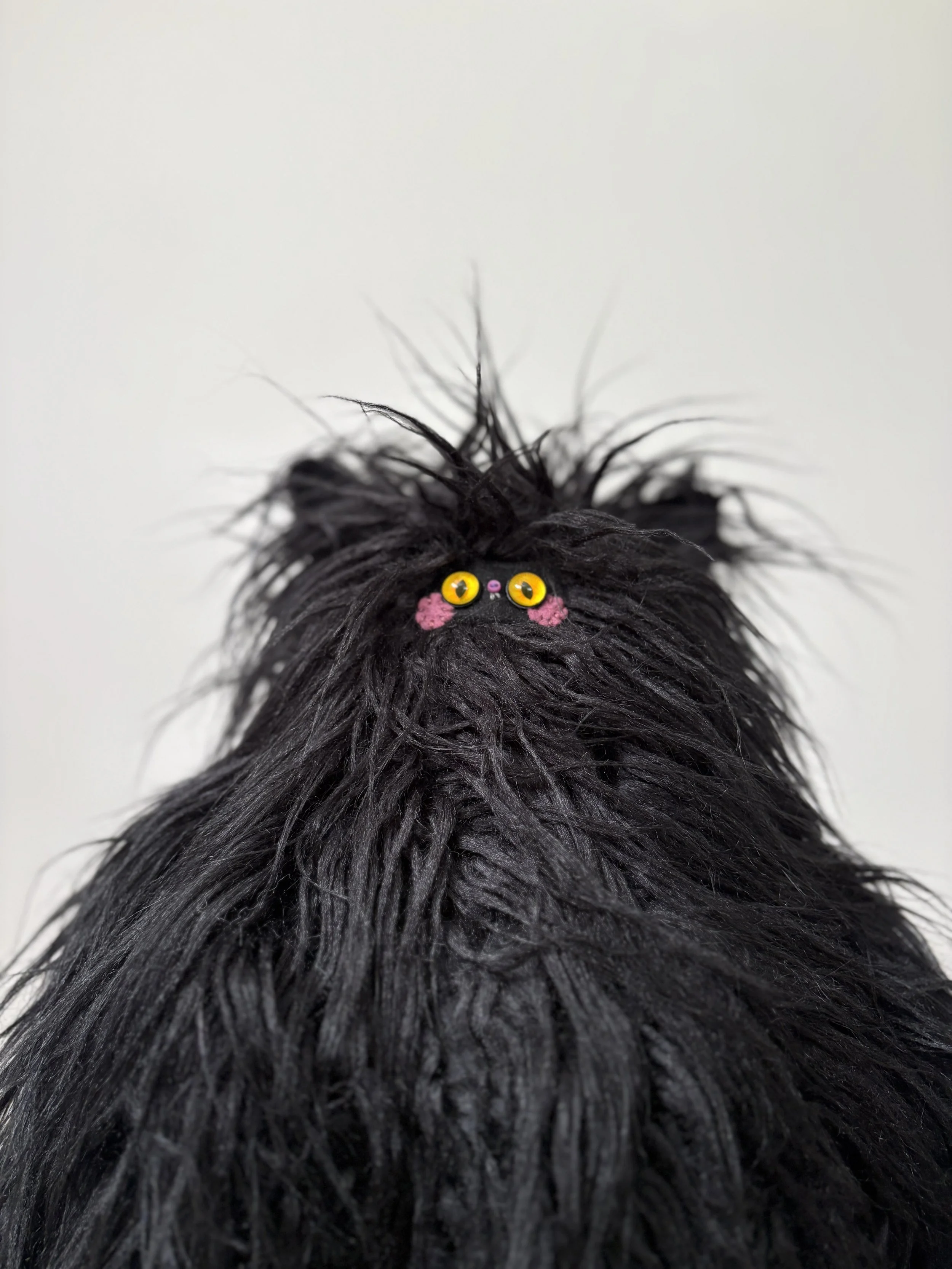 Handmade plush, halloween, Halloween plush, black cat, Gifts for kids