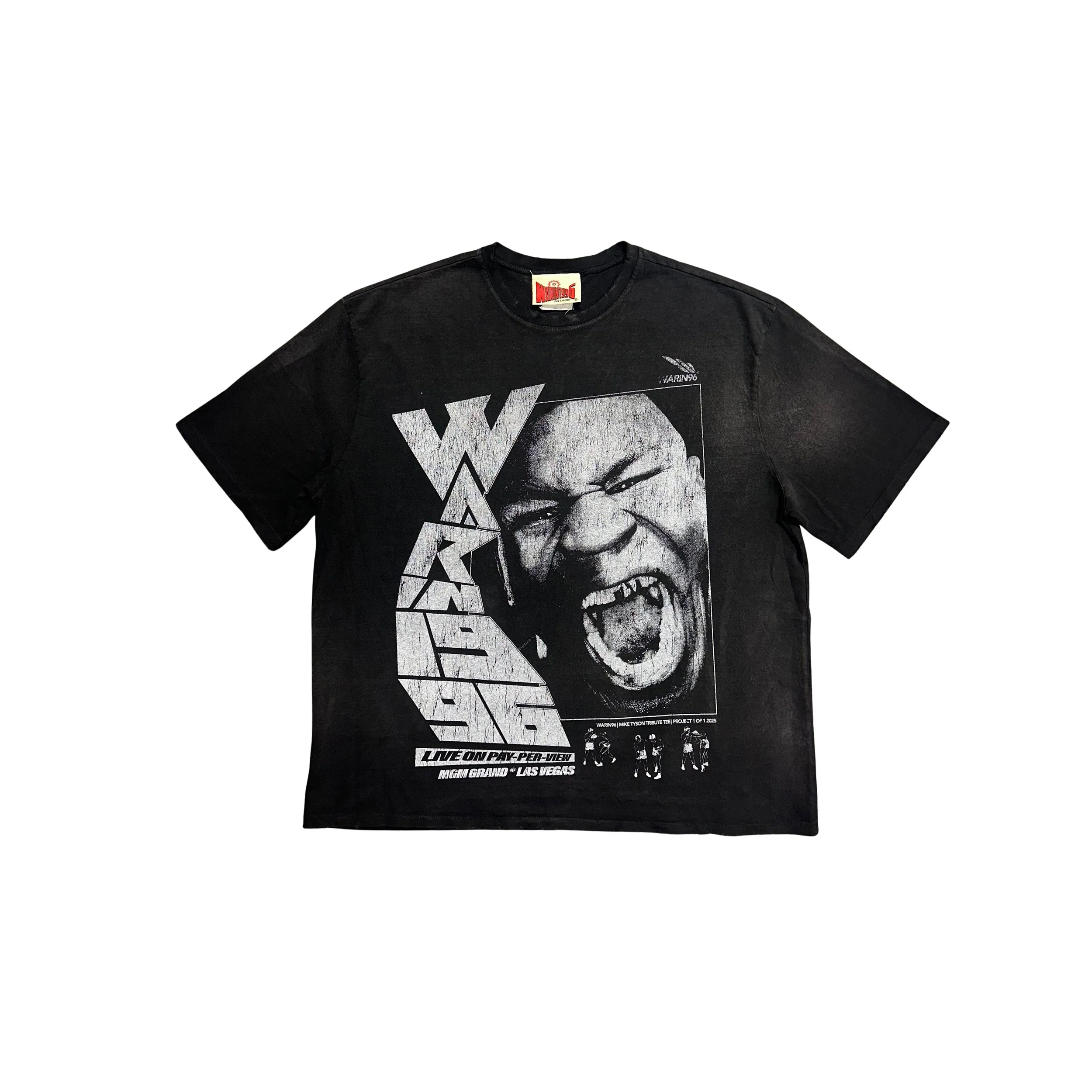 WARIN96 "MIKE TYSON" 1 of 1 Tee Vintage Black 2XL