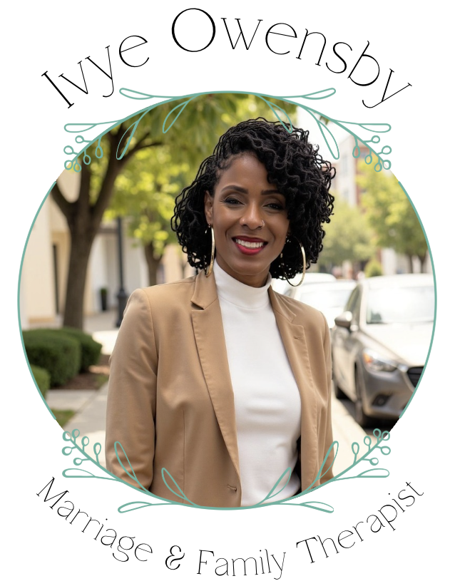 Ivye Owensby, Licensed Marriage and Family Therapist offering individual and couples mental health counseling and therapy in Atlanta, Georgia. Ivye offers in person therapy sessions and virtual therapy sessions to adults and adolescents.