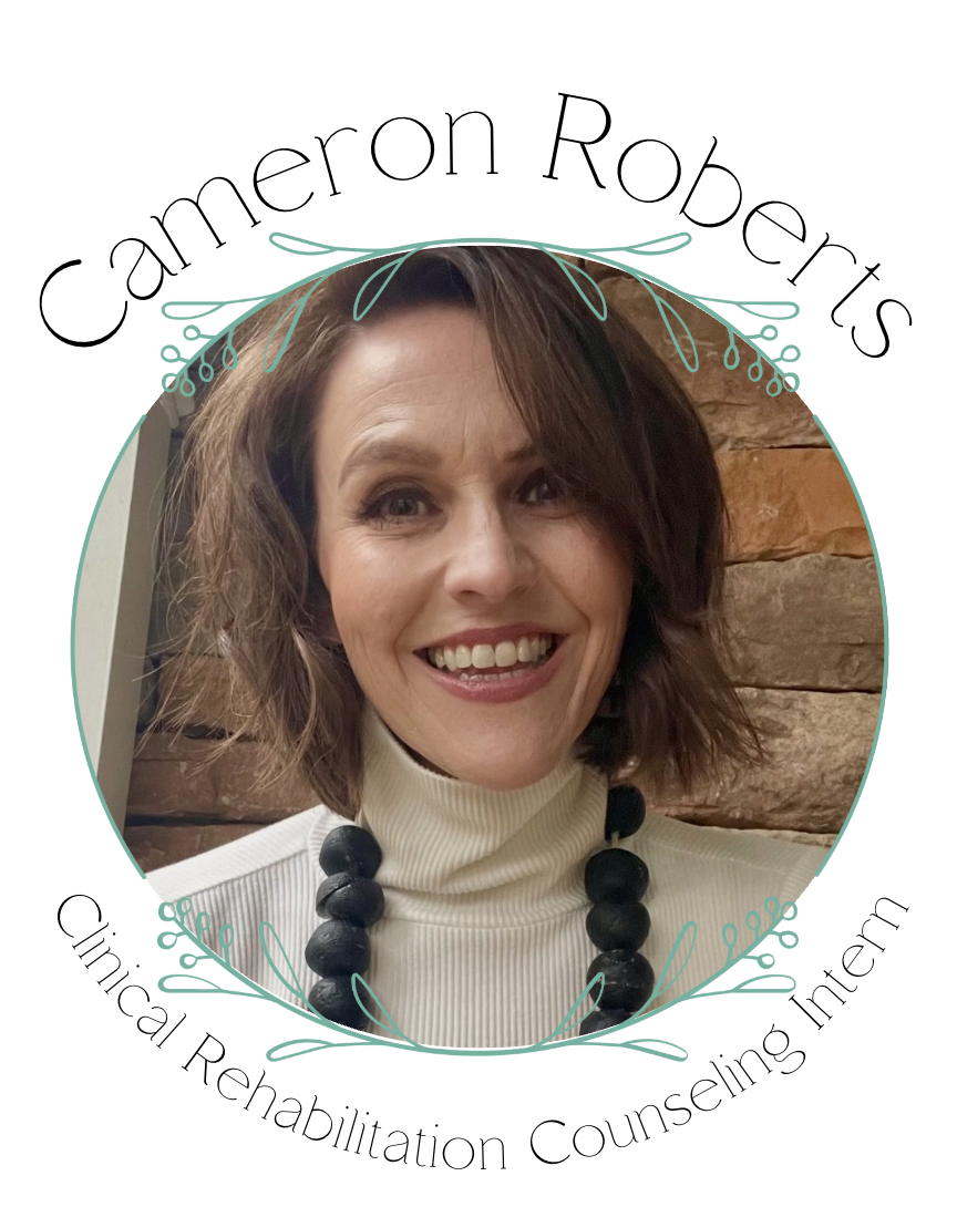 Cameron Roberts, Clinical Rehabilitations Counseling Intern, is accepting both in person and virtual clients. She specializes in helping people process trauma, work through feelings of anxiety and depression, and who have chronic illnesses/pain.
