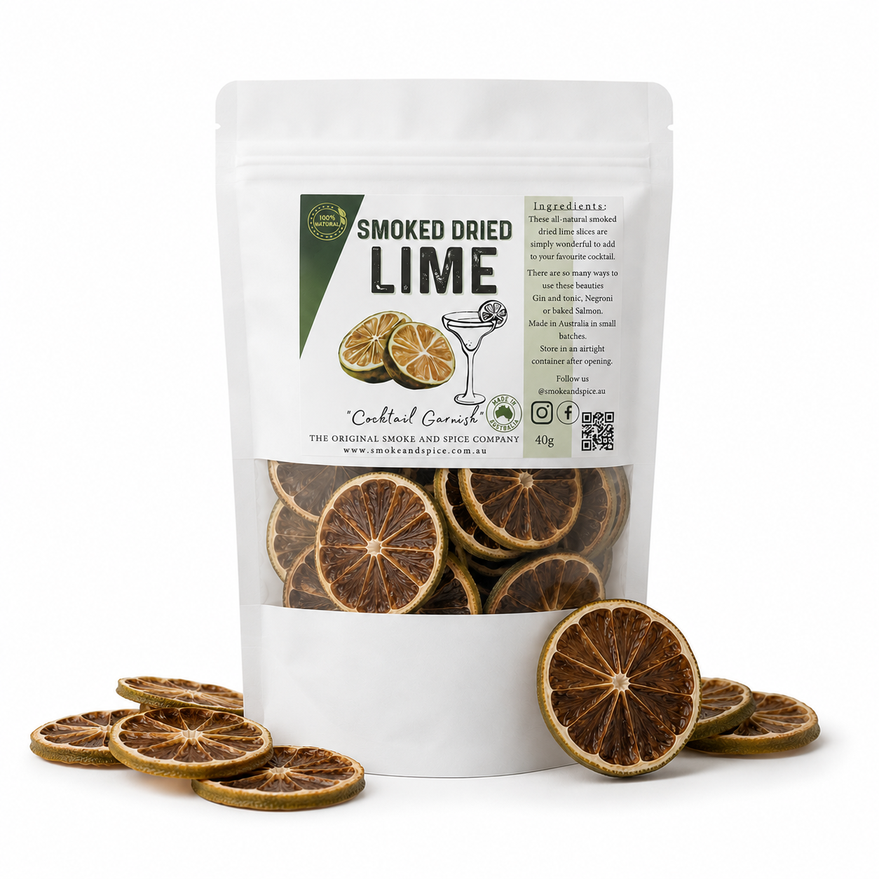Smoked Dried Lime, Dried Lime
