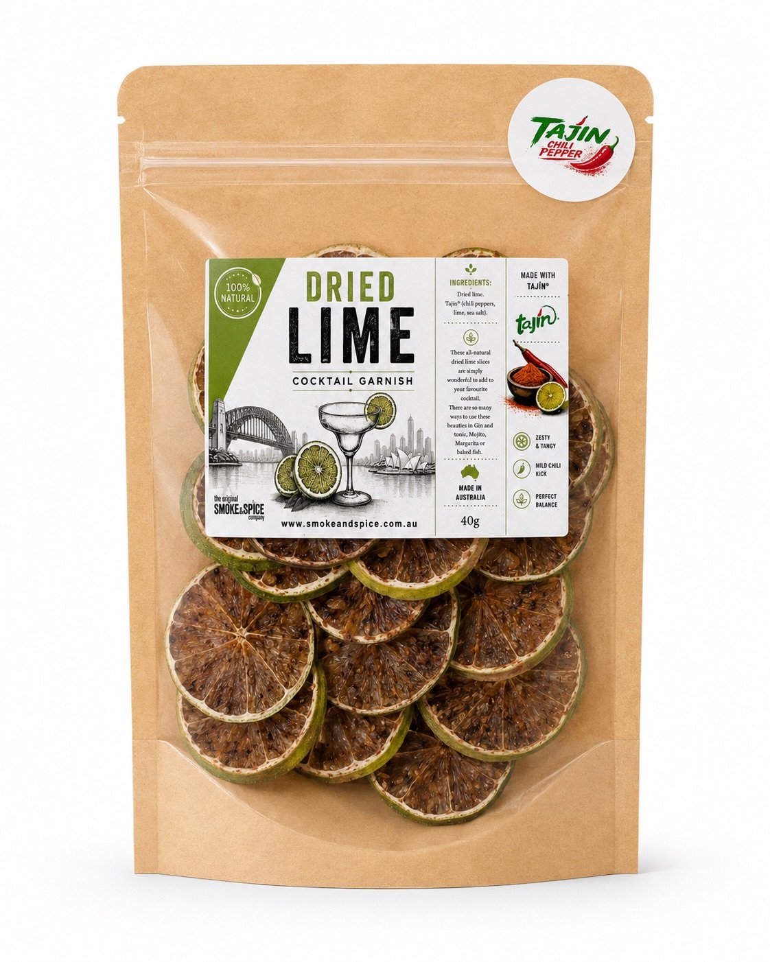 Dried Lime with Tajín seasoning by Smoke & Spice Company