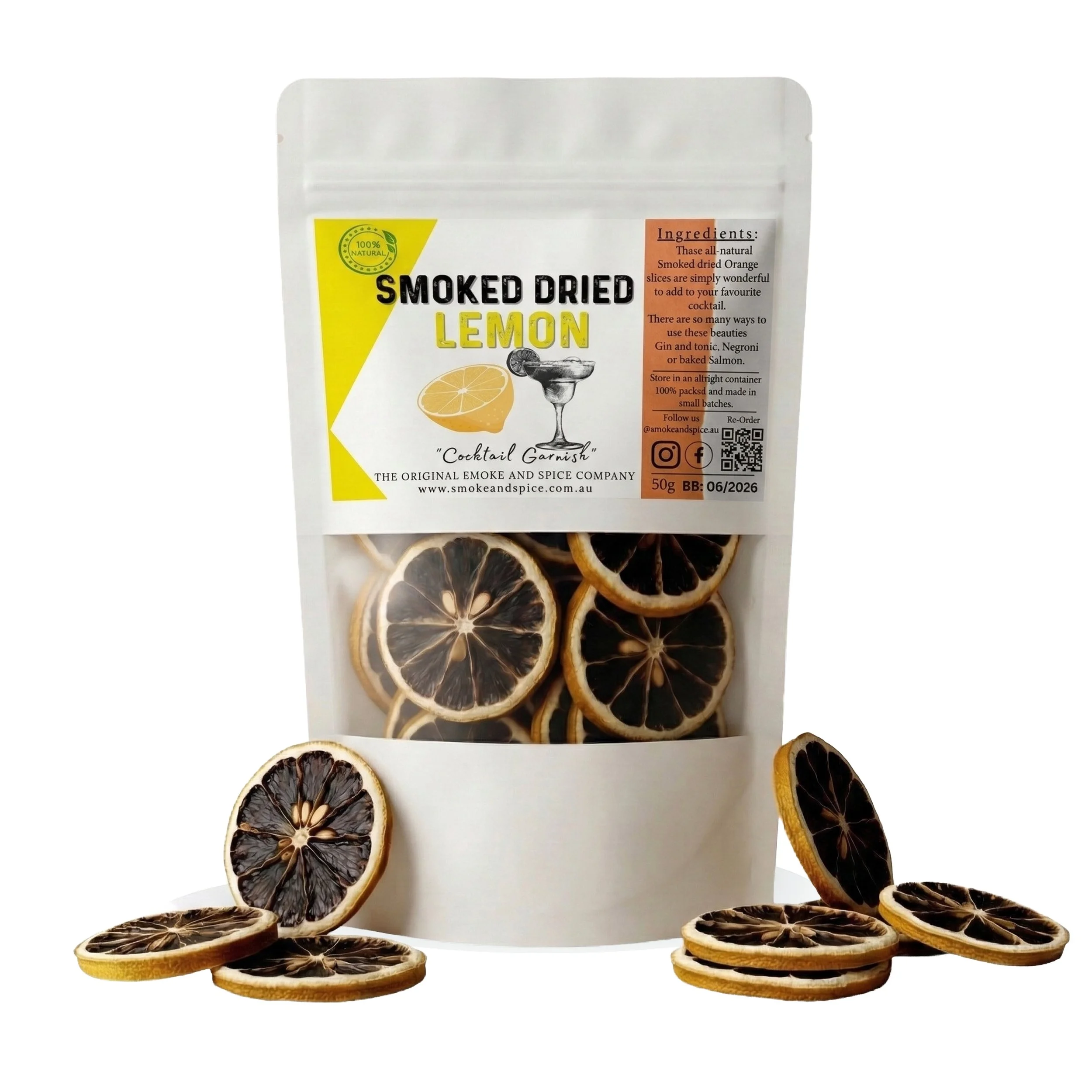Smoked Dried Lemon, Dried Lemon