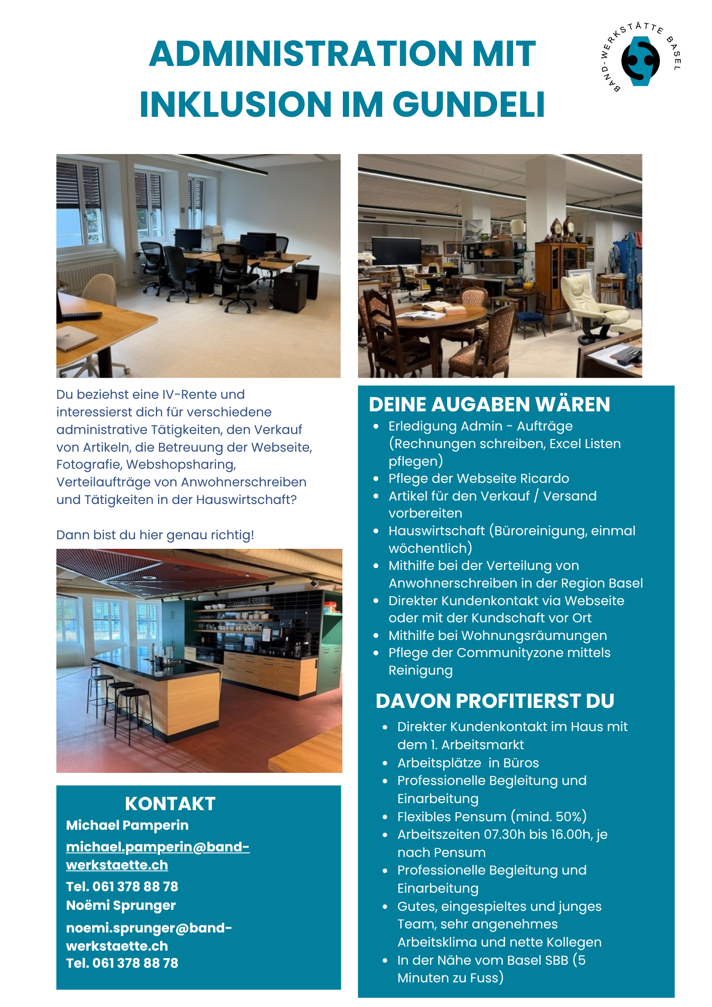 Administration mit Inklusion im Gundeli 