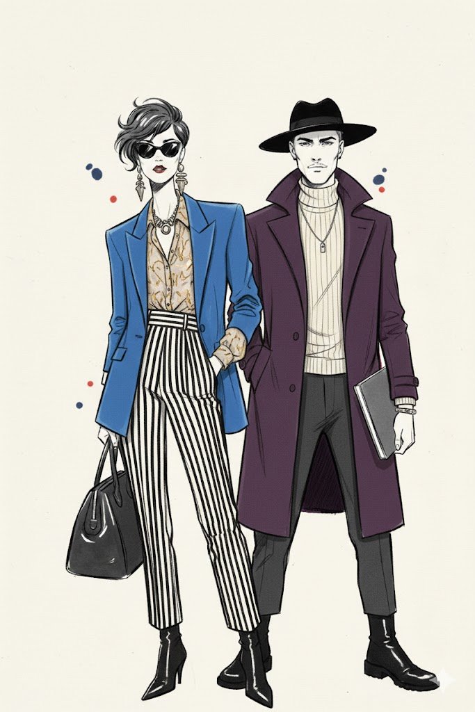 Artistic portrait of a person with glowing colorful speckles on face against a dark background.